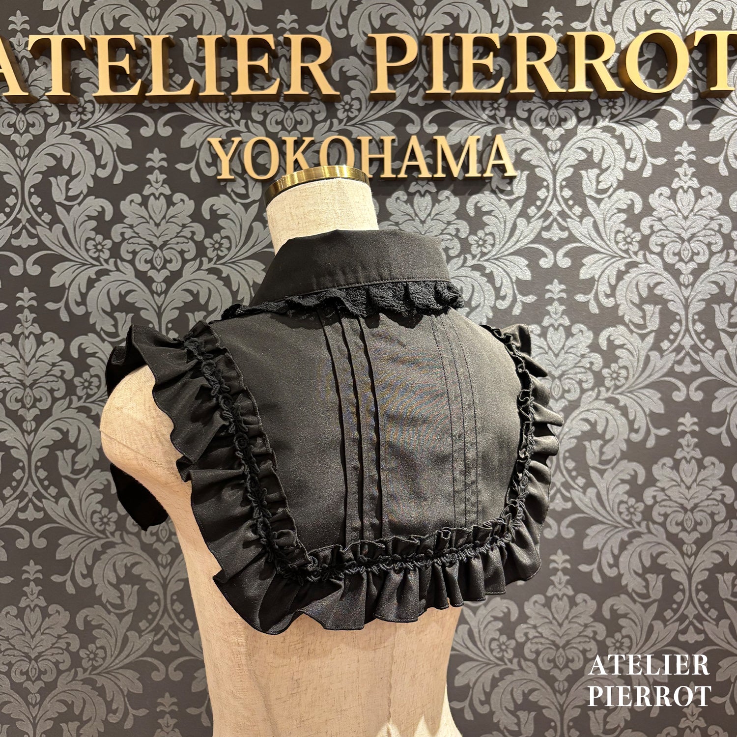 【ATELIER PIERROT】 츠케 칼라 / 마루 칼라White/Black