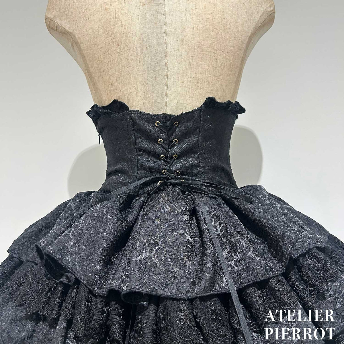 【ATELIER PIERROT】 Royal Nocturne Mini Corset Skirt ホワイト/ピンク/ワイン/グリーン/ネイビー/ブラック