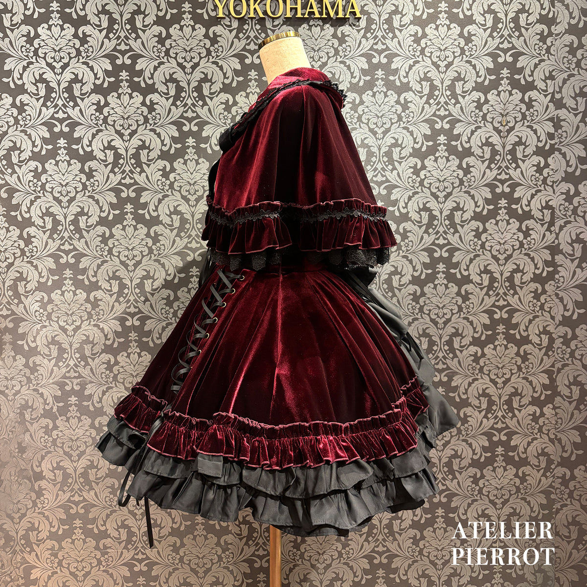 【ATELIER PIERROT】 ★Ahora aceptamos reservas★ Capa de terciopelo AdenophoraBordeaux/Purple/Navy/Black