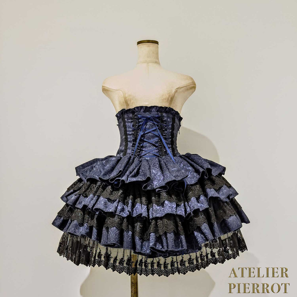 【ATELIER PIERROT】 Royal Nocturne Mini Corset Skirt ホワイト/ピンク/ワイン/グリーン/ネイビー/ブラック