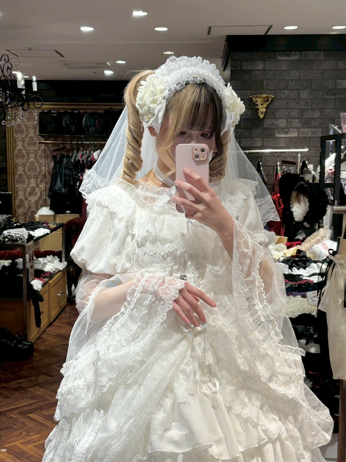 【ATELIER PIERROT】 Sheer Off-Shoulder Shirring Blouse ホワイト/ピンク/グレー/ボルドー/パープル/ブラック