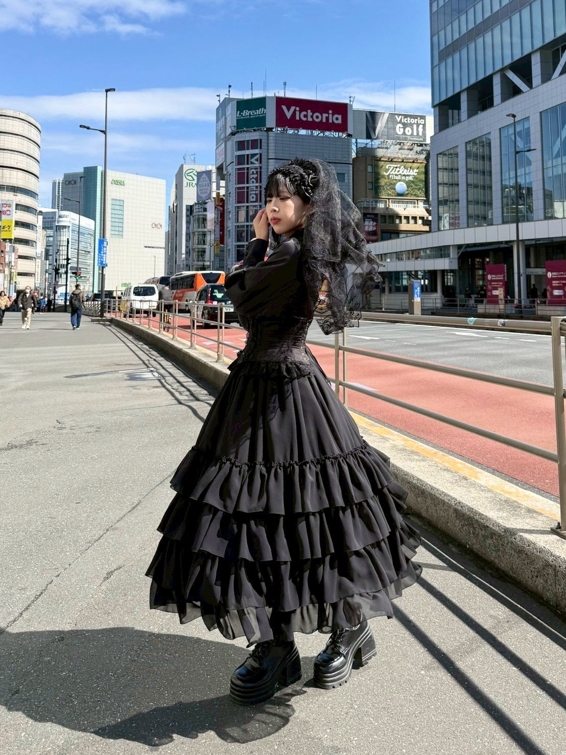 【ATELIER PIERROT】 Amaryllis Petticoat ホワイト/ブラック