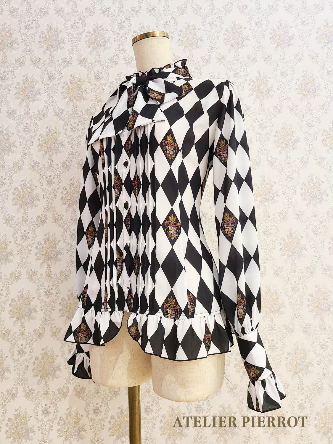 【ATELIER PIERROT】“钻石马戏”上衣黑色/波尔多/海军