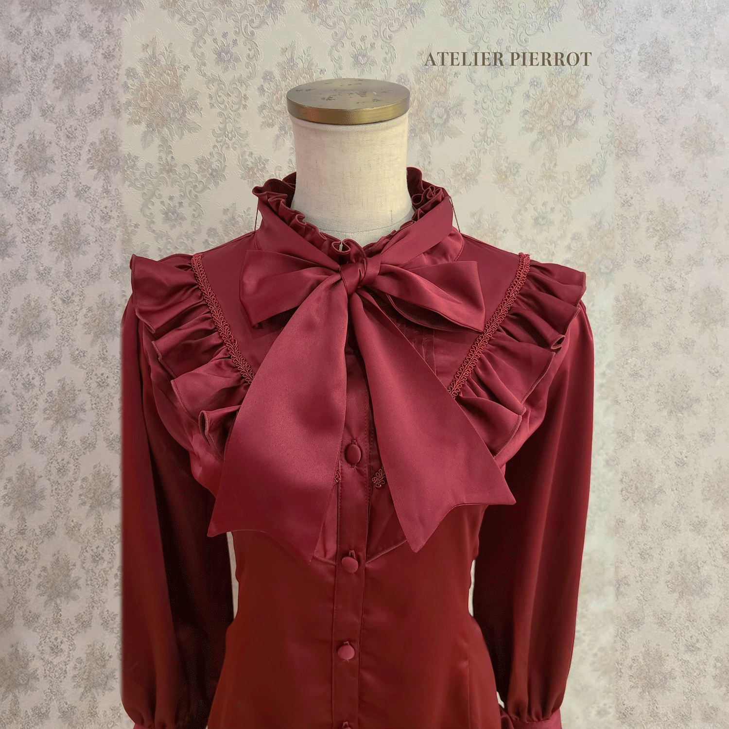 【ATELIER PIERROT】Lumiere襯衫off-White/Bordeaux/綠色/海軍/黑色