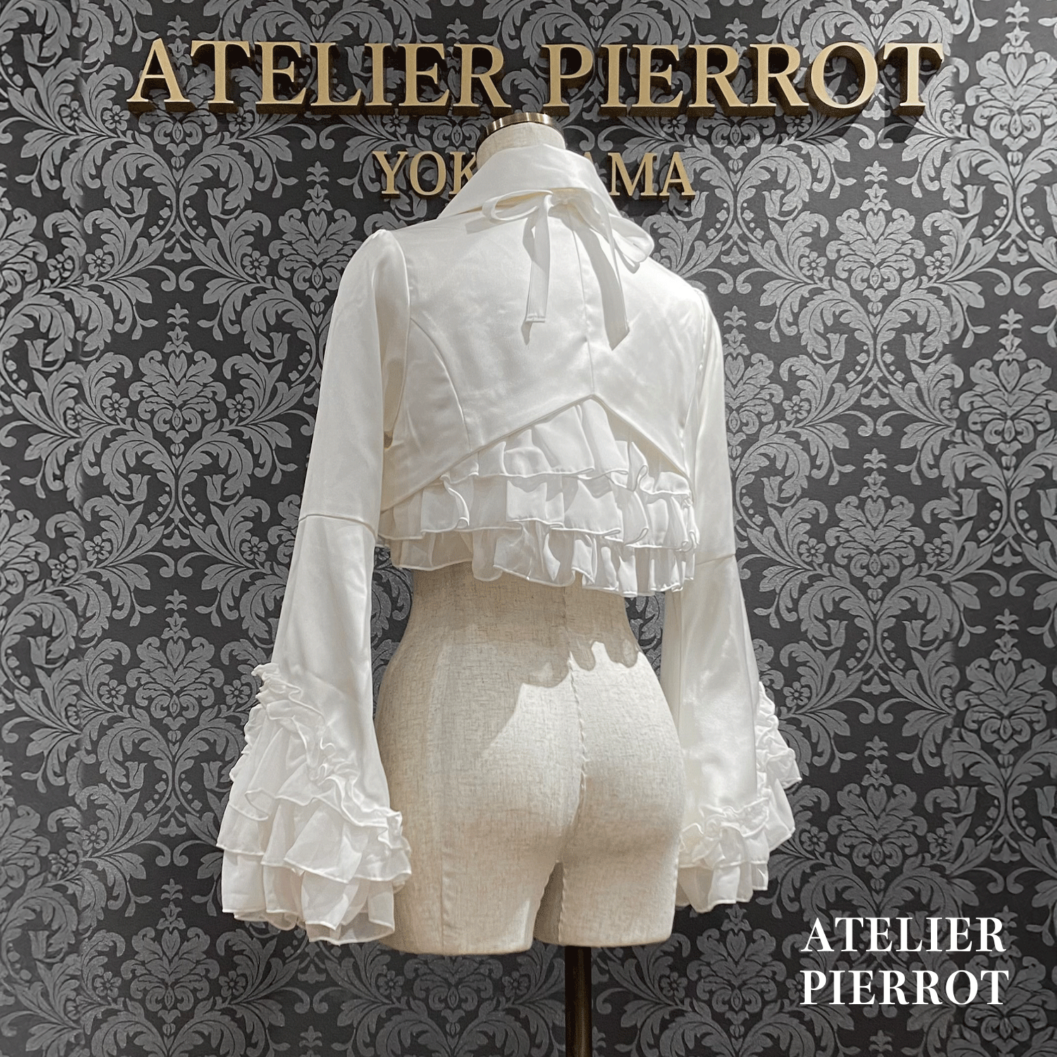 【ATELIER PIERROT】 Valkyrie Chaqueta de volante White/Burdeos/Navy/Negro x Blanco/Negro ★Lanzado a mediados a finales de agosto★