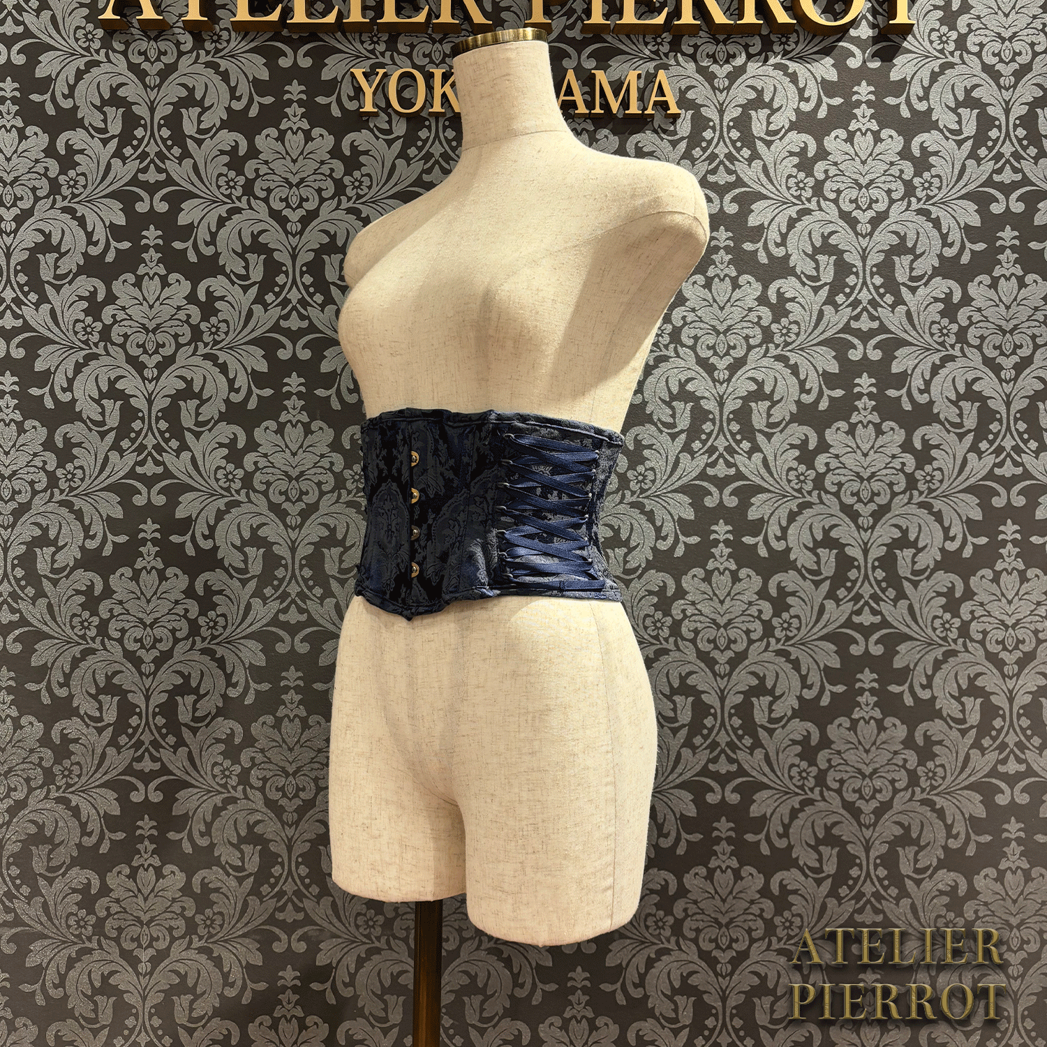 【ATELIER PIERROT】 Midnight Thorn Corset White/Wine/Navy/Black×White/Black