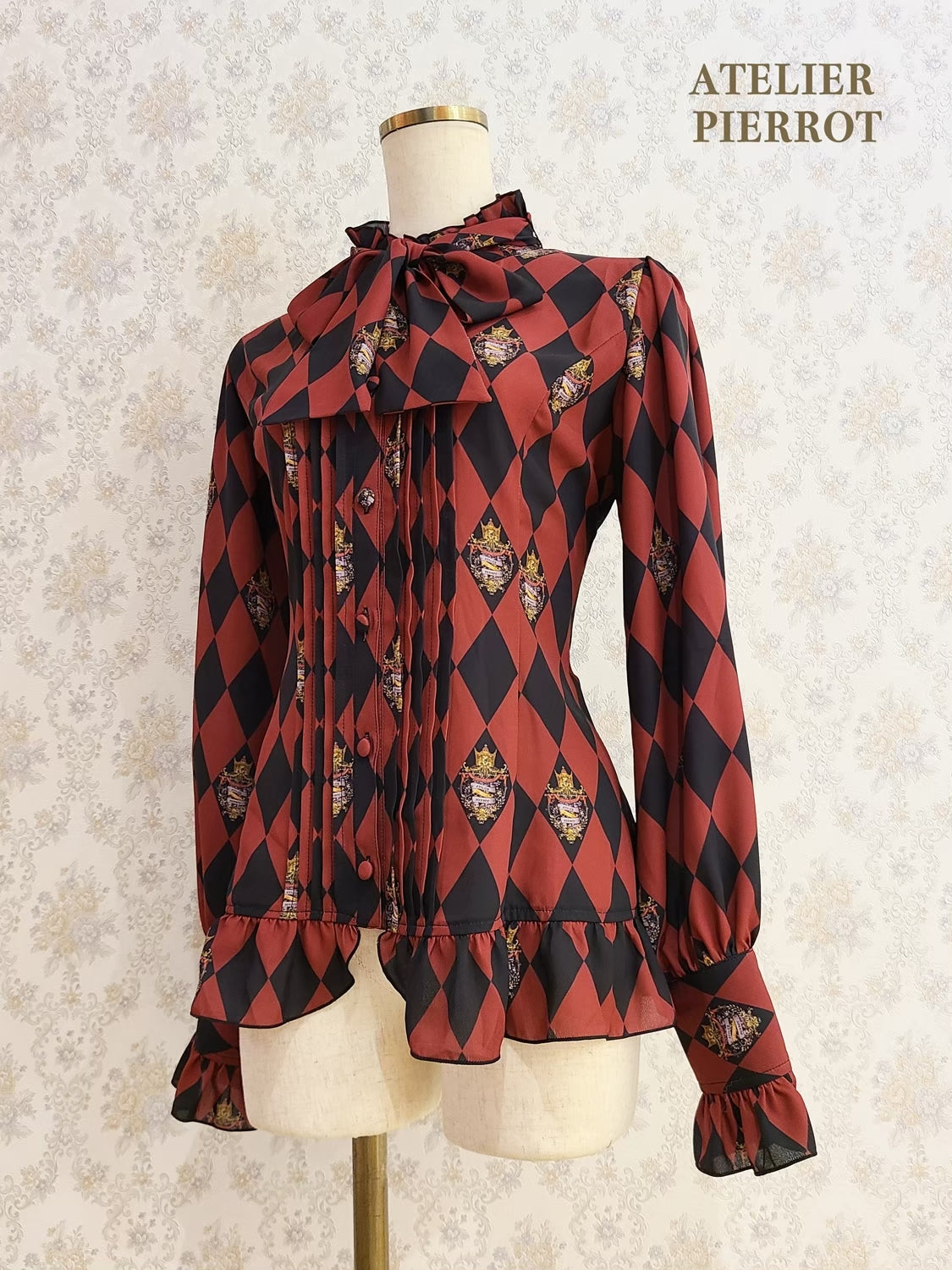 【ATELIER PIERROT】“钻石马戏”上衣黑色/波尔多/海军