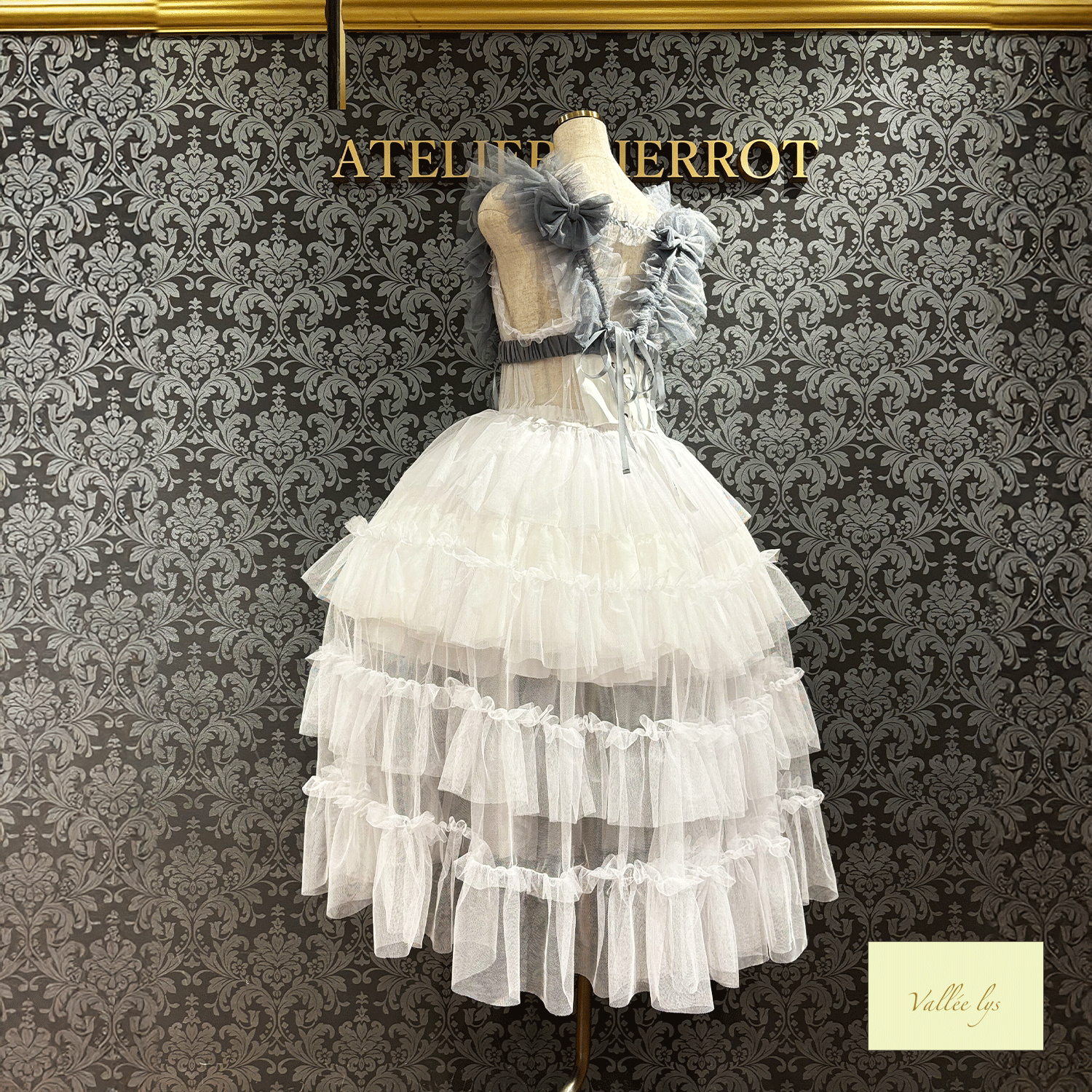 Vallee lys瓦勒莉丝Nocturne Tulle Harness白色/粉红色/波尔多/紫色/灰色/黑色