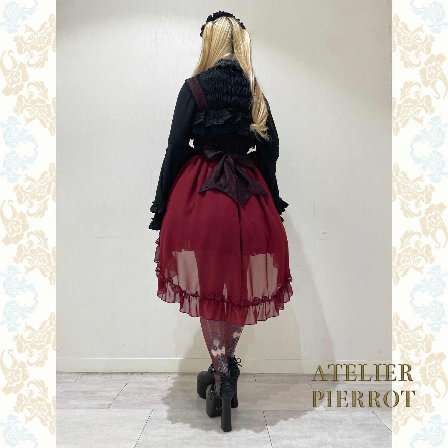 【ATELIER PIERROT工作室小丑Louise Jabot Blouse白/紫/黑