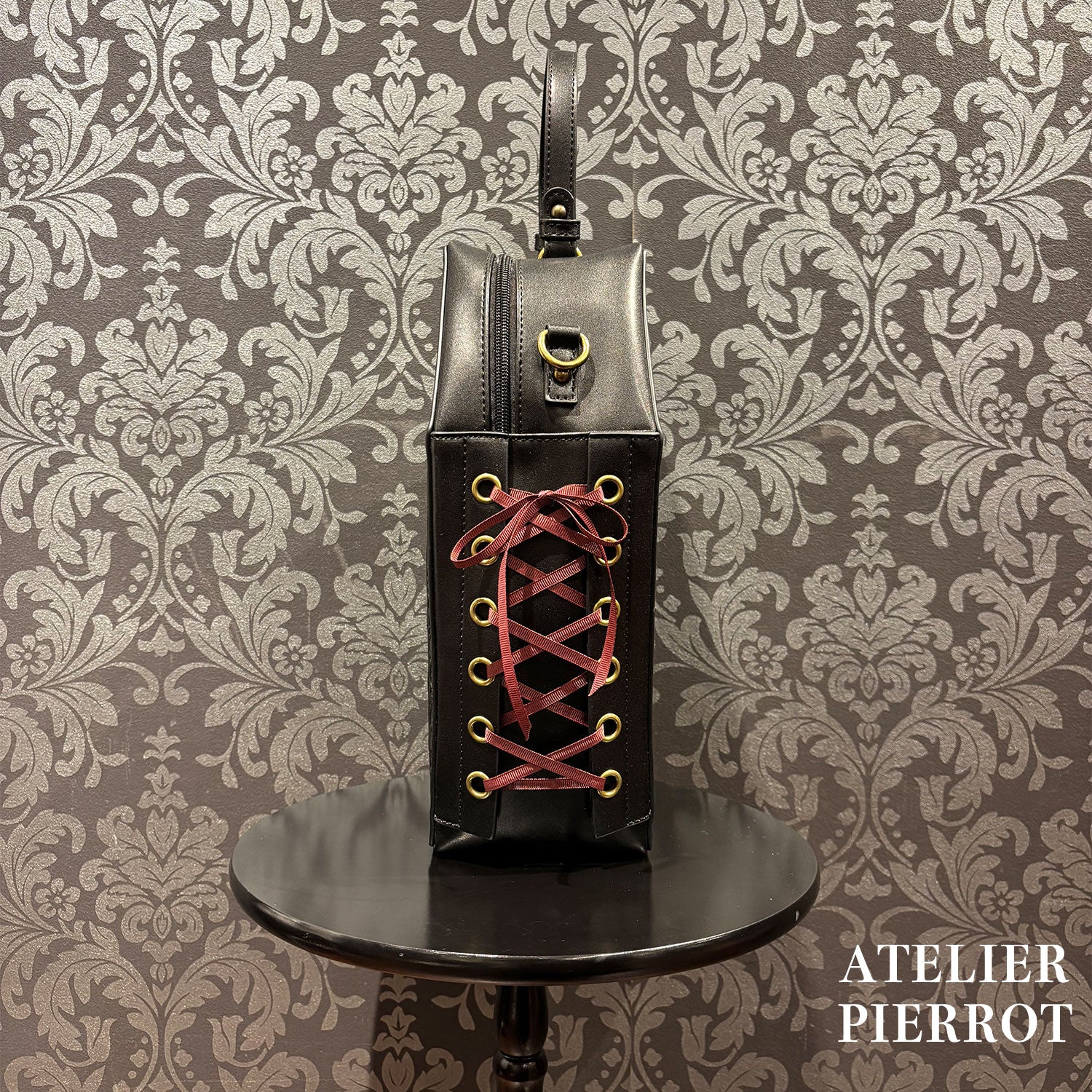 【ATELIER PIERROT】Iron Gate Coffin Bag ボルドー×ゴールド/ネイビー×シルバー/ブラック×ゴールド