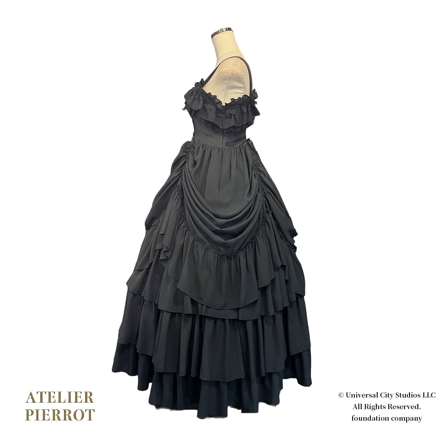 【ATELIER PIERROT】 WICKED/Elphaba’s Long Bustle JSK 黒×緑/黒×黒