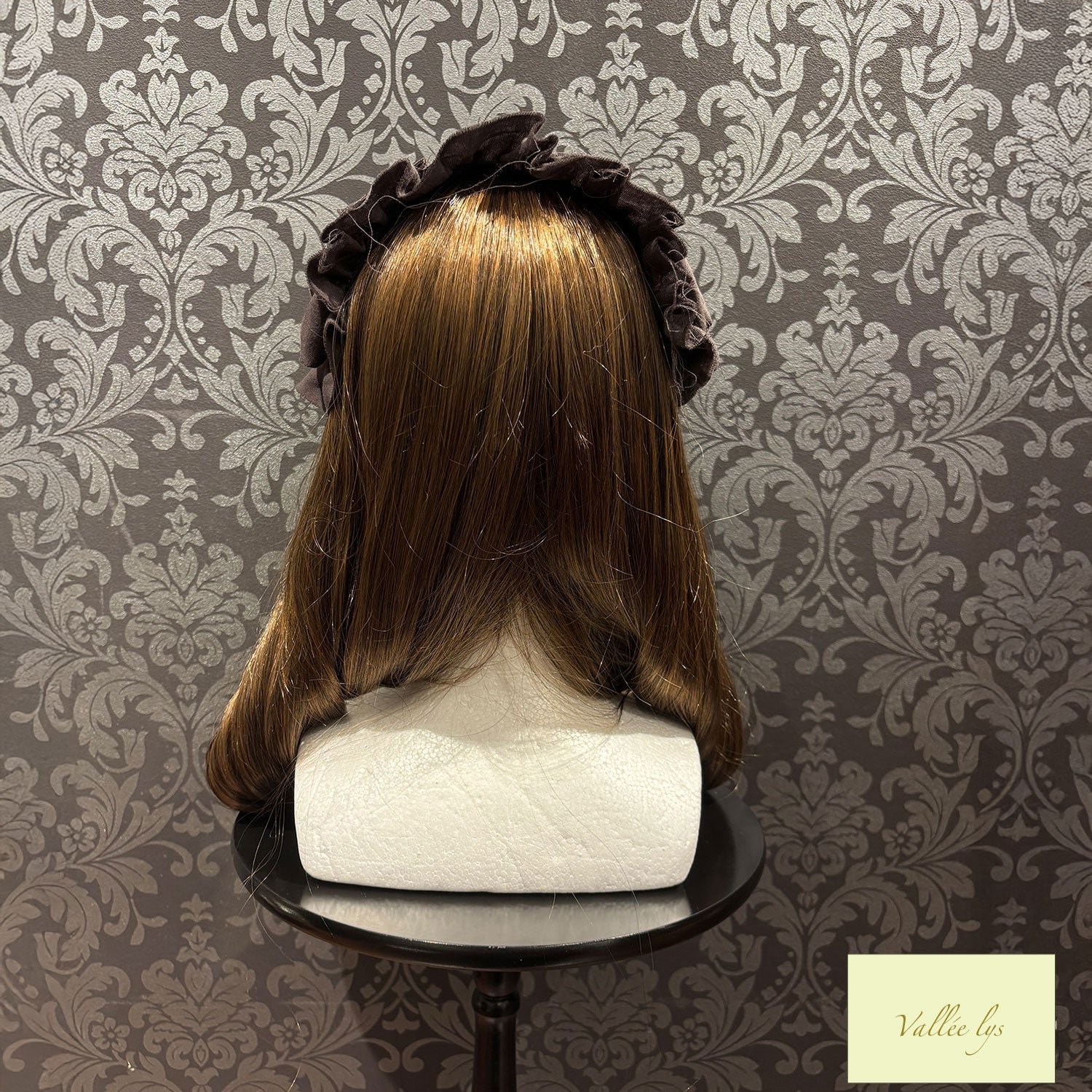 【Vallée lys】ヴァレリス Nonette -Gauze-Headdress ボルドー/グレー/ブラック ★11月下旬~12月上旬発売★