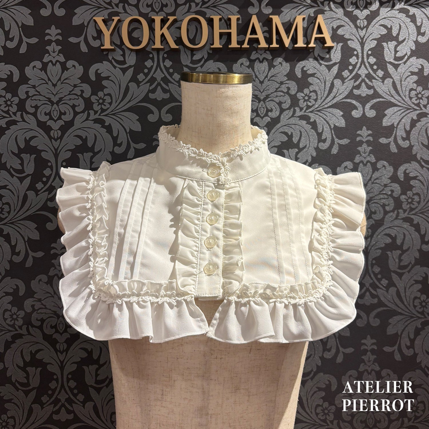 【ATELIER PIERROT】 Stehkragen/StehkragenWhite/Black