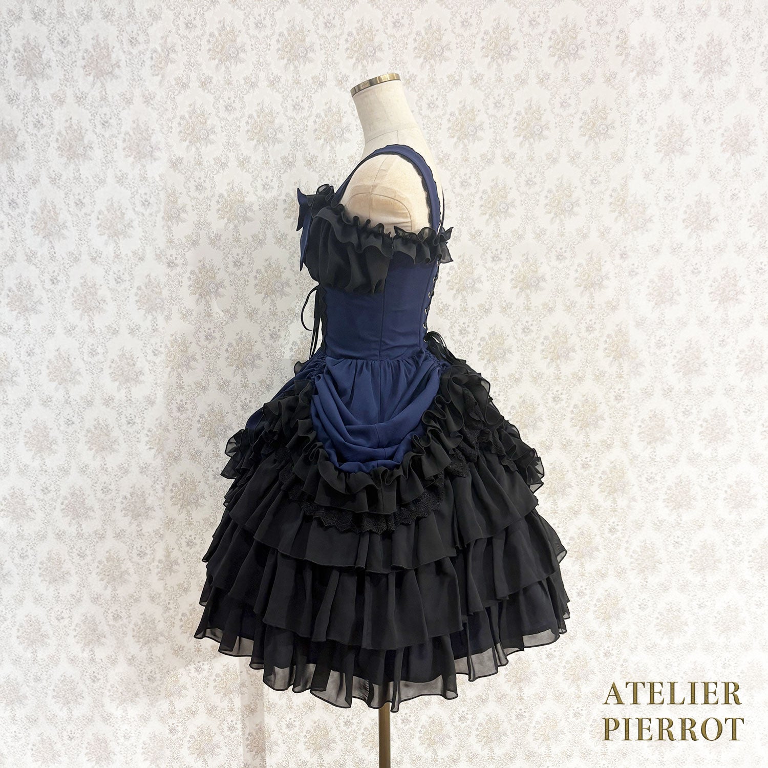 【ATELIER PIERROT】 Jupe de sauteur de Waltz éternelle blanc / bordeaux / violet / marine / noir x blanc / noir