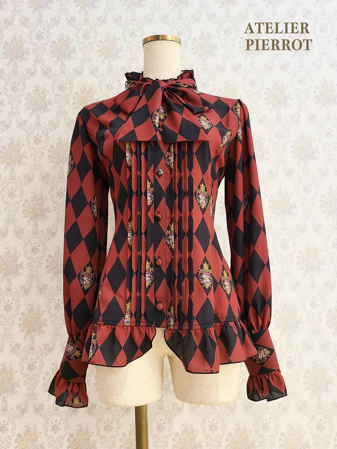 【ATELIER PIERROT】“钻石马戏”上衣黑色/波尔多/海军