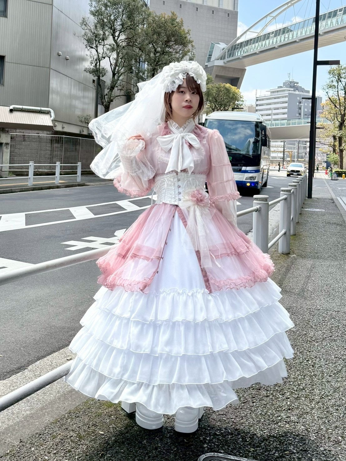 【Vallée lys】ヴァレリス Nocturne Sheer Tulle Dress ホワイト/ピンク/グレー/ボルドー/パープル/ブラック