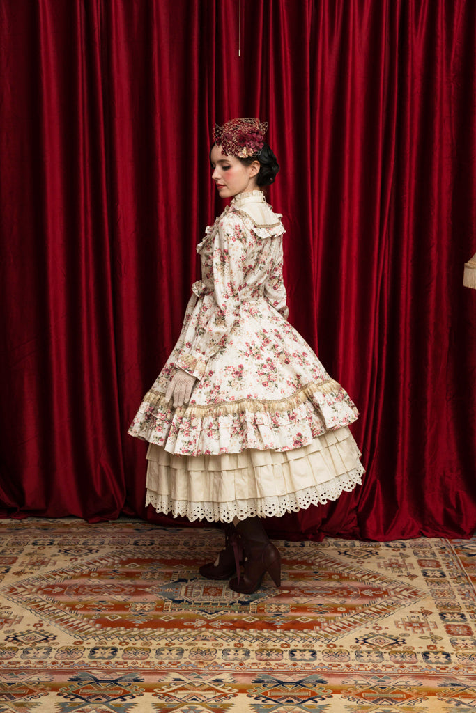 【Victorian maiden】ヴィクトリアンメイデン ★ご予約受付中★ ロココブーケクラシカルドールミディ丈(ノーマルサイズ/プラスサイズ) イエロー/ブルー/ミルクティーローズ/モノトーン