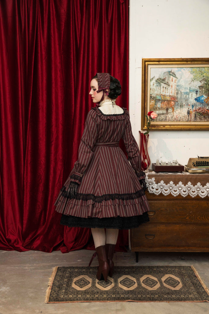 【Victorian maiden】빅토리안 메이든 클래식 돌 미디 길이(노멀 사이즈/플러스 사이즈)Bordeaux/Navy/Black 일반 사이즈/플러스 사이즈