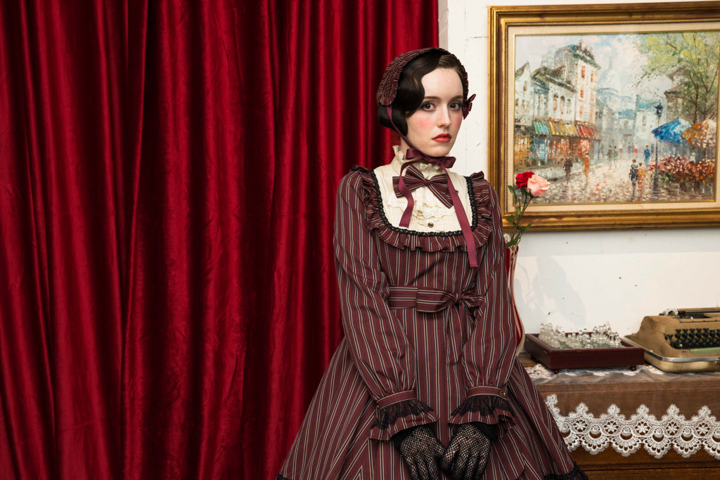 【Victorian maiden】빅토리안 메이든 클래식 돌 미디 길이(노멀 사이즈/플러스 사이즈)Bordeaux/Navy/Black 일반 사이즈/플러스 사이즈