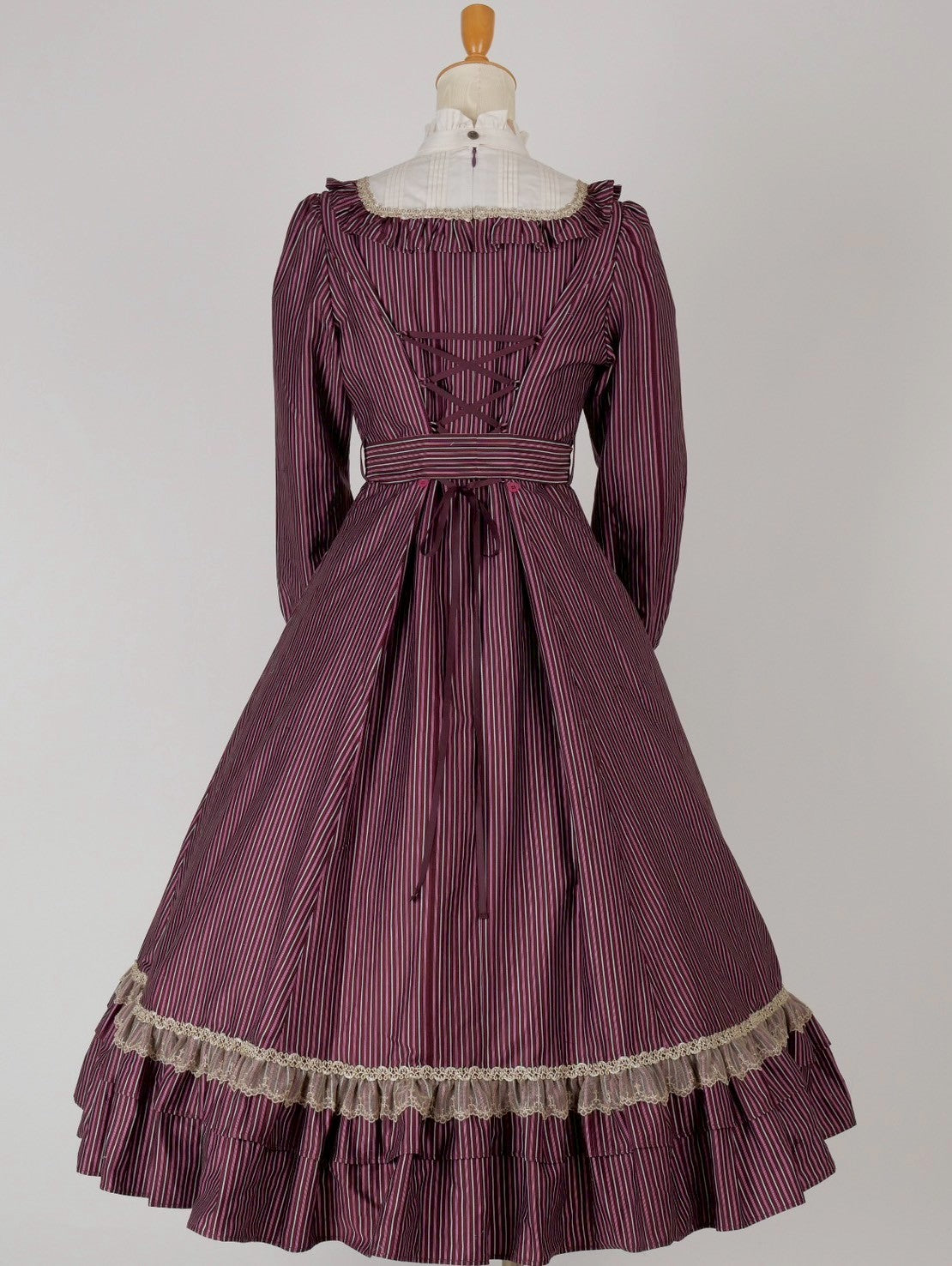 【Victorian maiden】ヴィクトリアンメイデン 英国レジメンクラシカルドールドレス ボルドー/ネイビー/ブラック 通常丈/ロング丈 ★受注期間5月14日(水)まで★