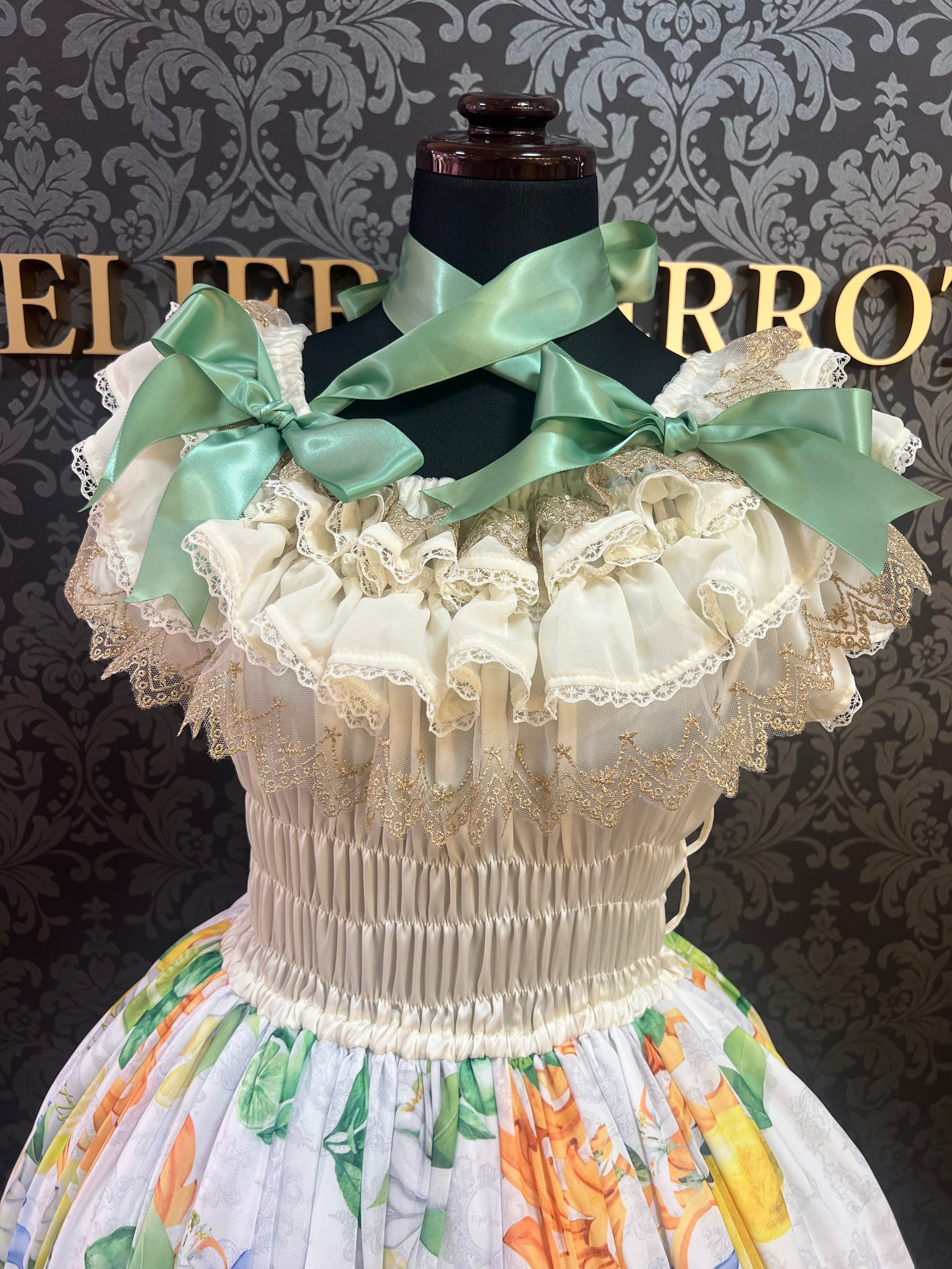 【Triple fortune】トリプルフォーチュン レモン柄ワンピース