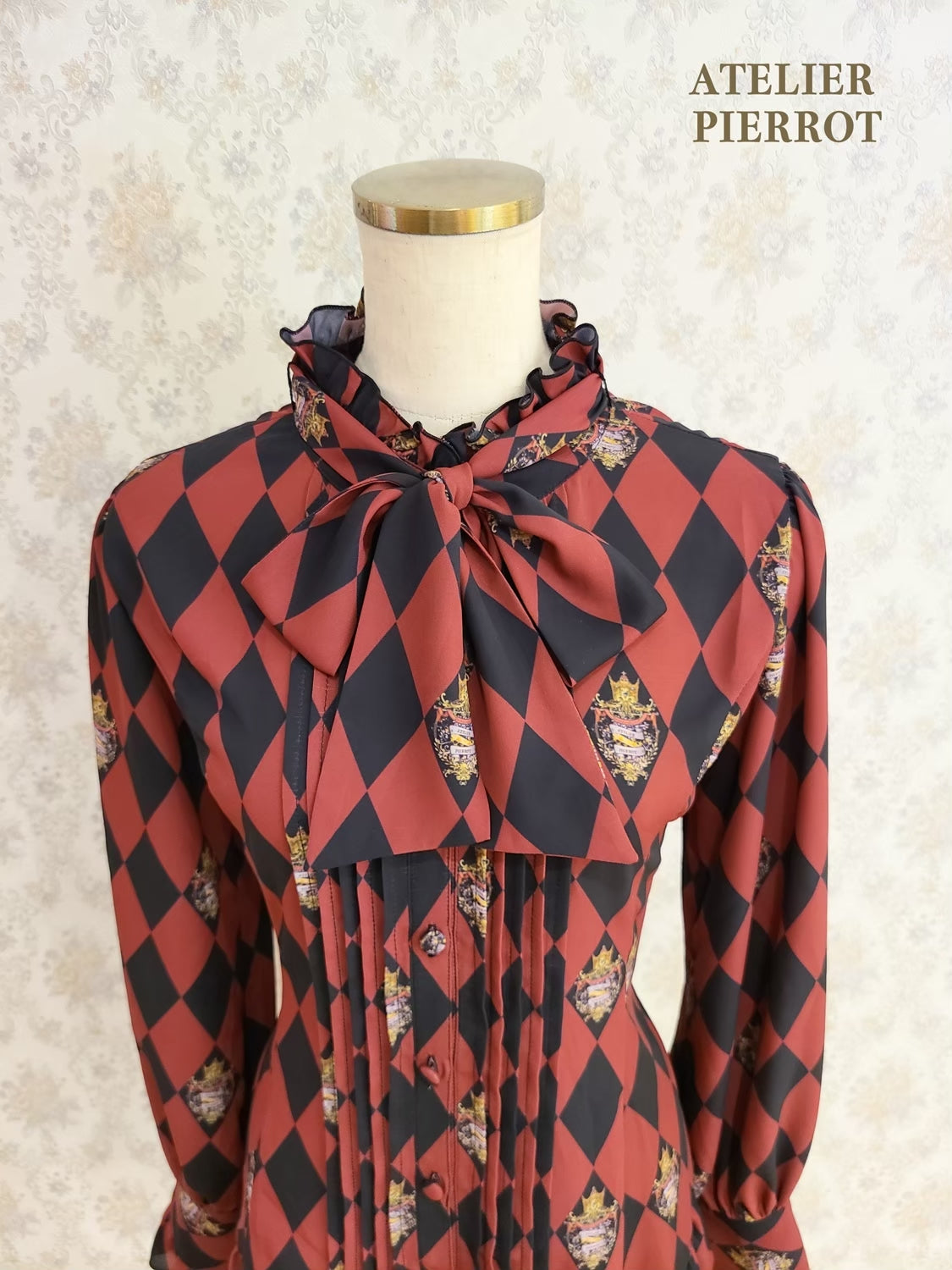 【ATELIER PIERROT】“钻石马戏”上衣黑色/波尔多/海军