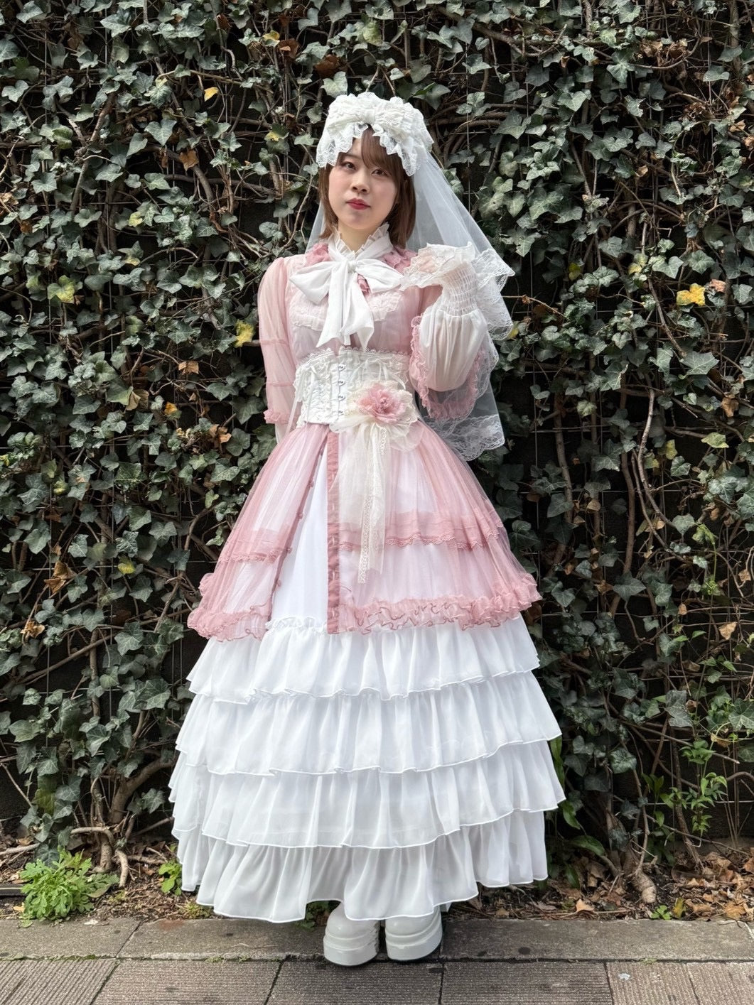 【Vallée lys】ヴァレリス Nocturne Sheer Tulle Dress ホワイト/ピンク/グレー/ボルドー/パープル/ブラック