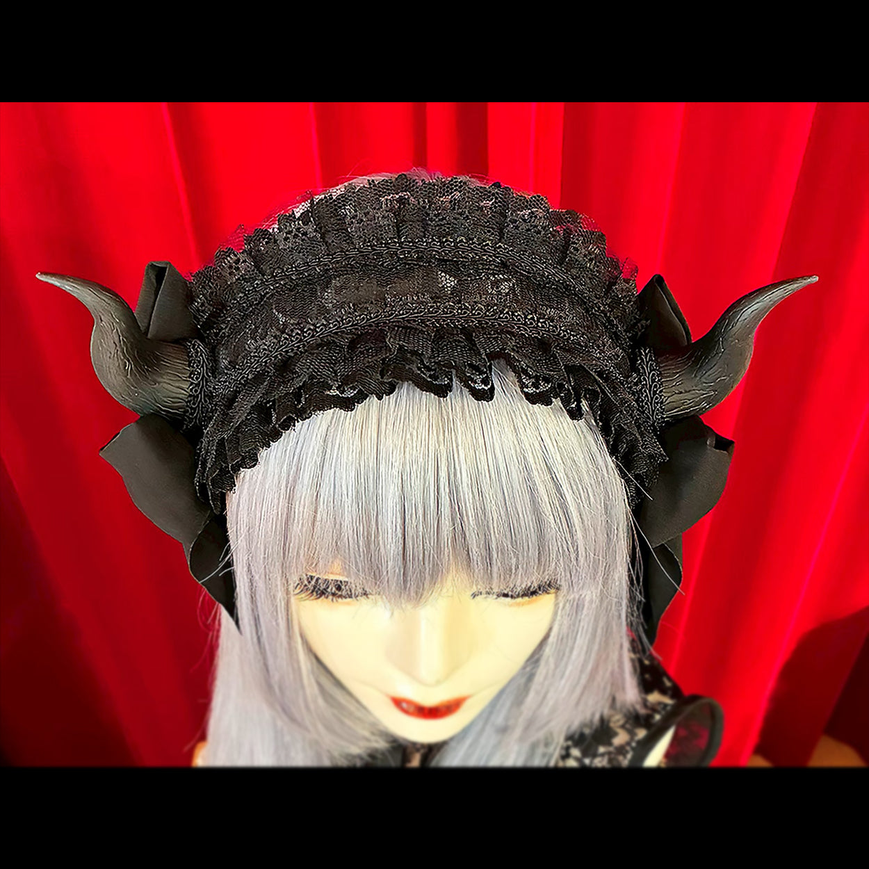 【Estrellas】エストレージャス デビルホーンヘッドドレス 黒×黒
