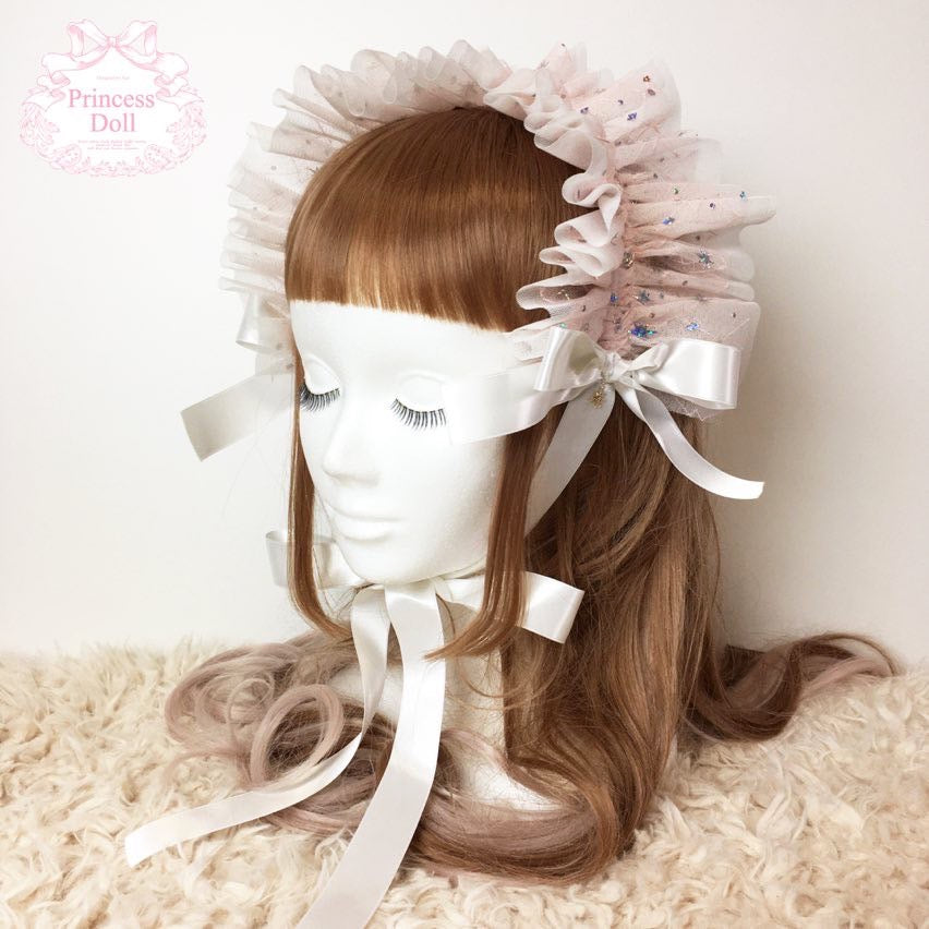 【Princess Doll】プリンセスドール Shiny キラキラ Dolly ヘッドドレス ホワイト/グレー/ブラック