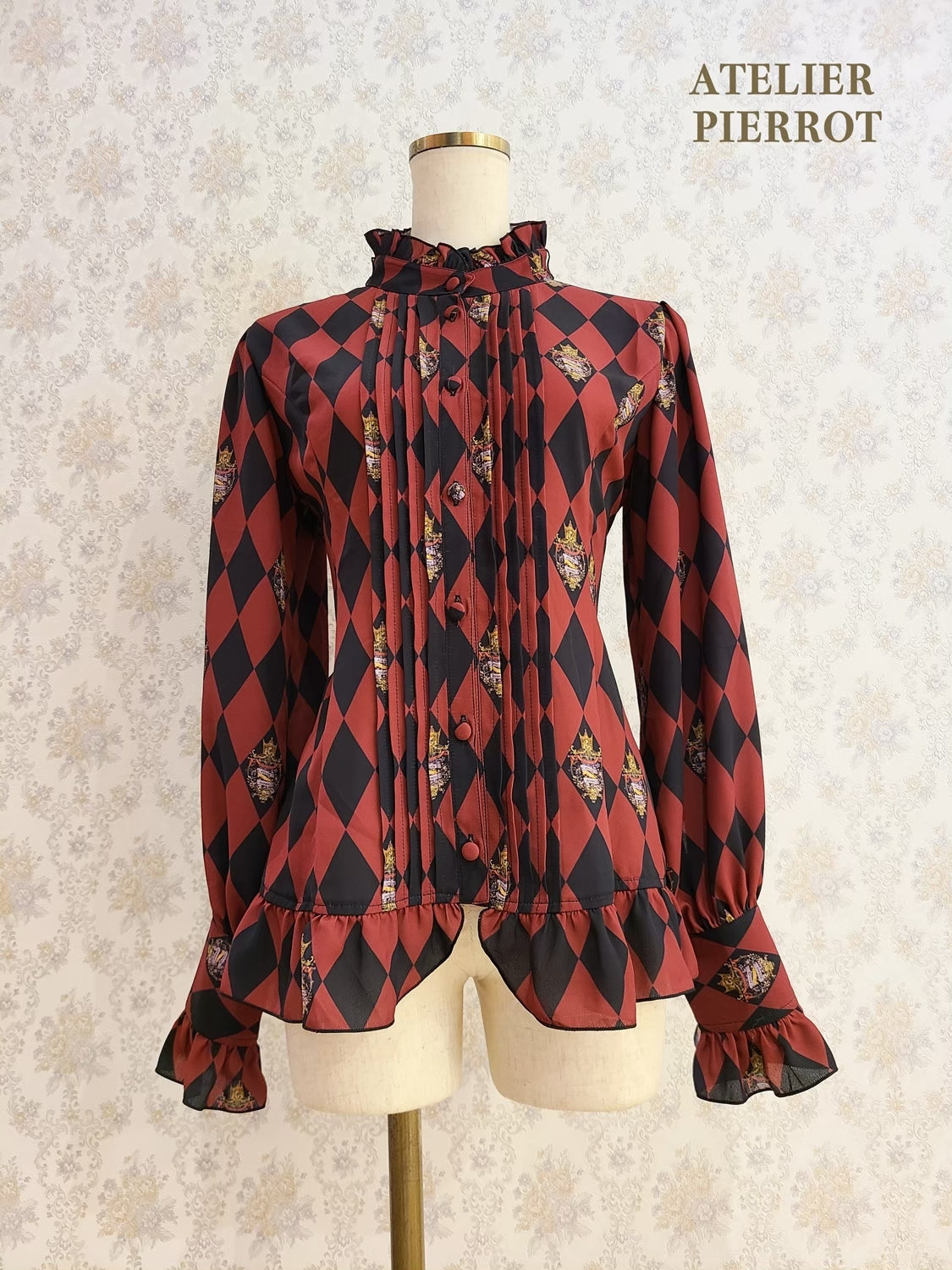 【ATELIER PIERROT】“钻石马戏”上衣黑色/波尔多/海军