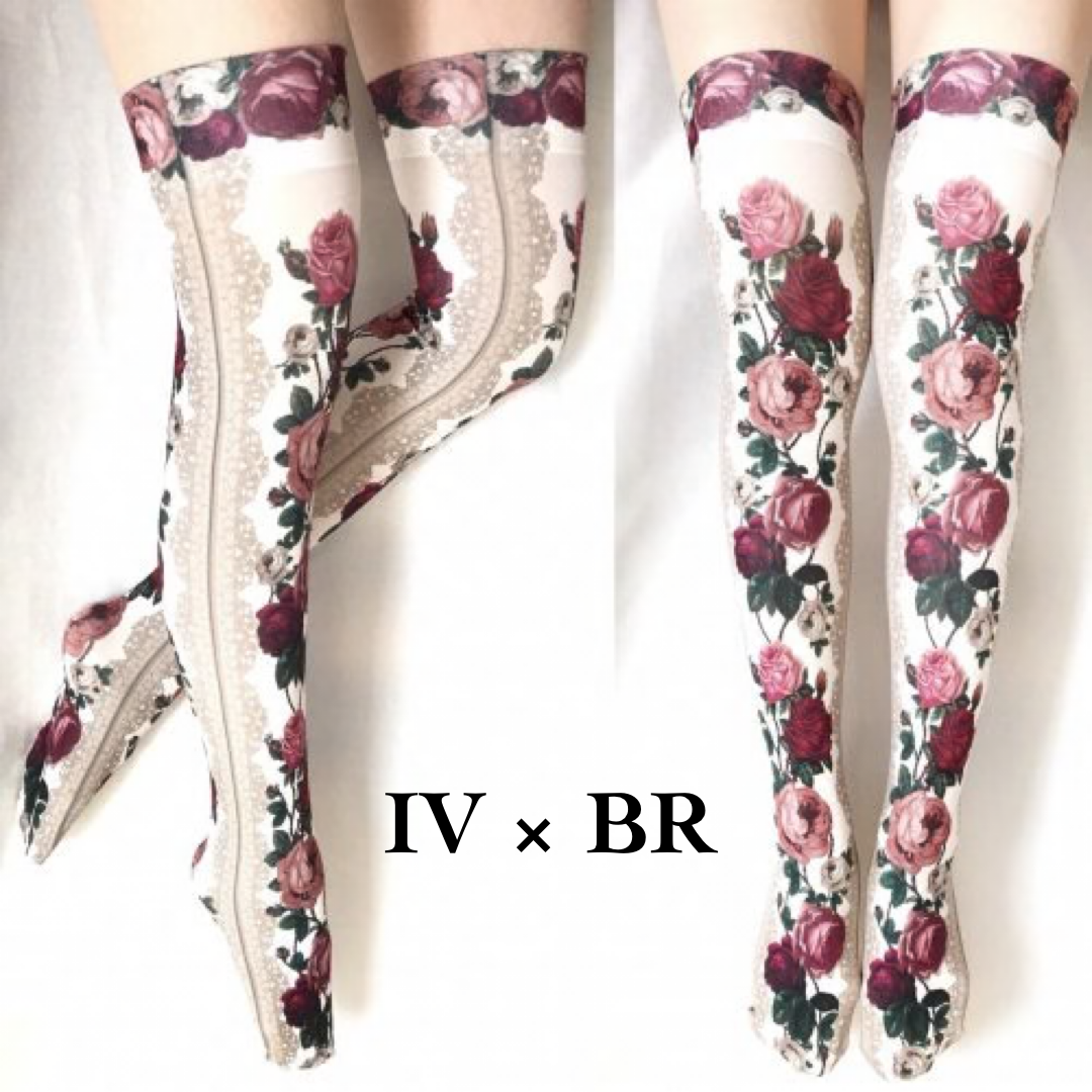 【Morun×Muuna Stoik】モランムーナストイック Rose’s thornオーバーニーソックス