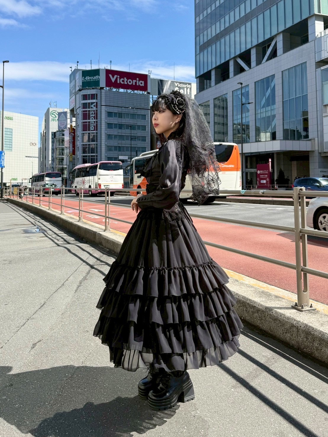 【ATELIER PIERROT】 Amaryllis Petticoat ホワイト/ブラック