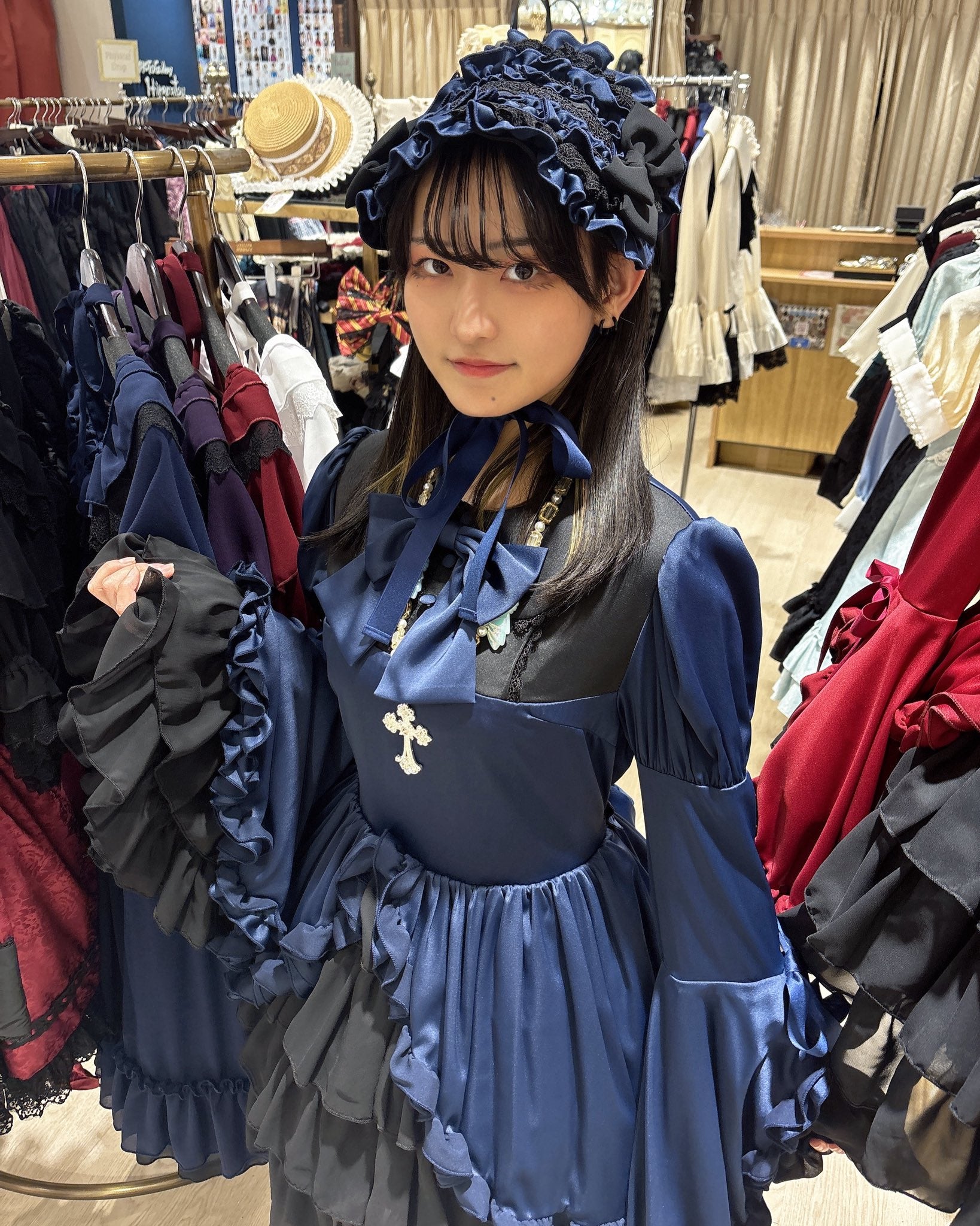 【ATELIER PIERROT】 Gathered Bloom Headdress ホワイト/ボルドー/ネイビー/ブラック