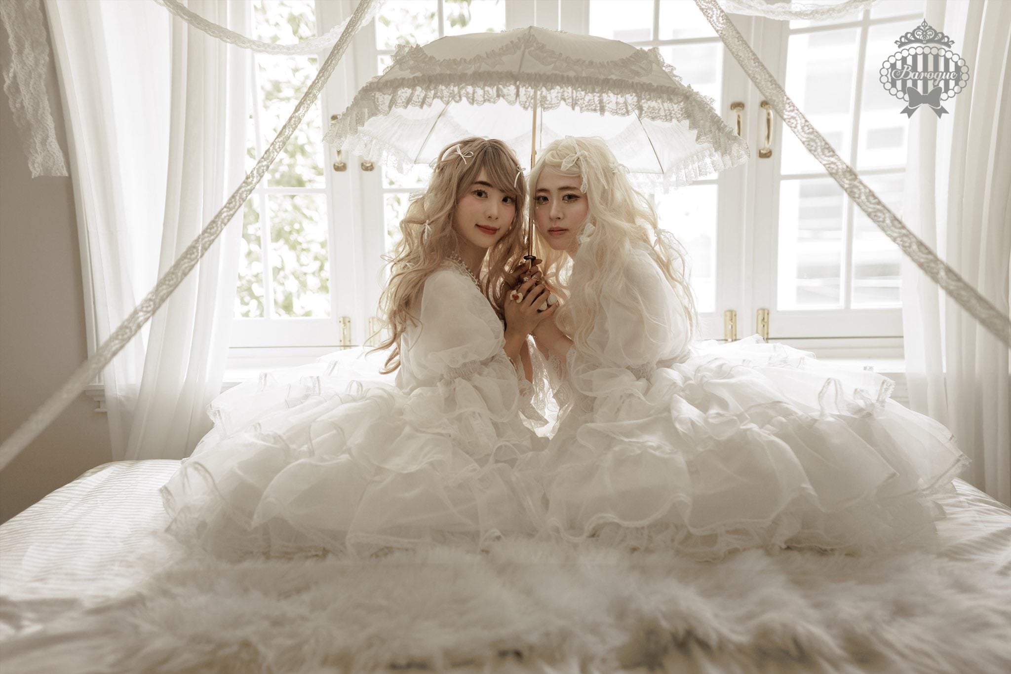【Baroque】バロック ★ご予約受付中★ Angelic Cloud ドレス ホワイト/ピンク/ブラック S-Mサイズ/Lサイズ