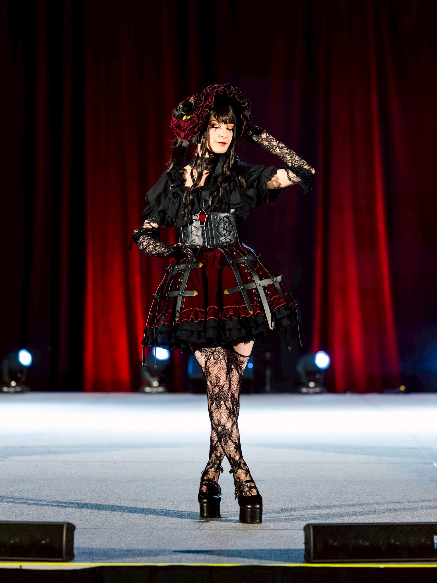 【ATELIER PIERROT】 Baroque Cage Corset Harness White/Black★Released mid-late September ★