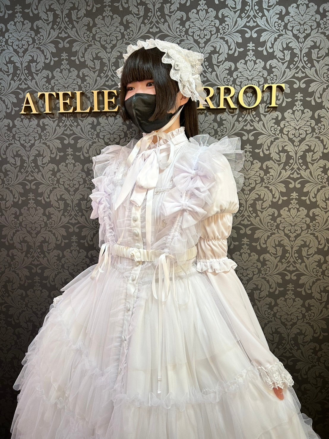 【Vallee lys】Vallee Nocturne Tulle Jumper Skirt白色/波尔多/紫色/黑色