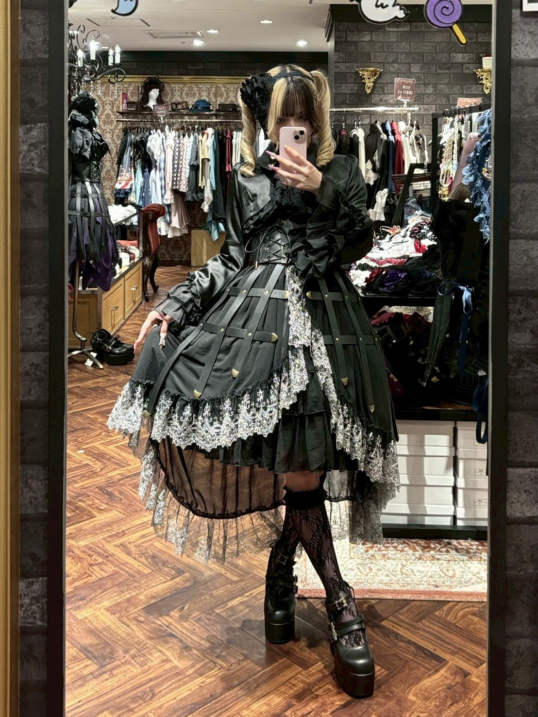 【ATELIER PIERROTValkyrie Frill Jacket White/Bordeaux/Navy/Black X White/Black ★8 월 중순에서 후반에 출시되었습니다★