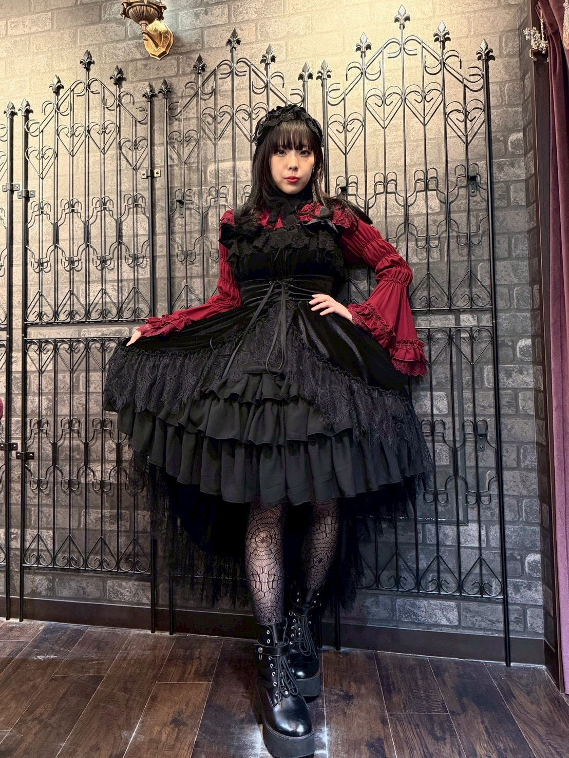 【ATELIER PIERROT】 Adenophora Jumper Skirt ボルドー/ネイビー/ブラック【BLACK FRIDAY SALE対象】