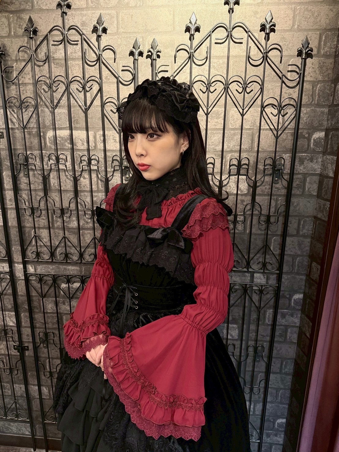 【ATELIER PIERROT】 Adenophora Jumper Skirt ボルドー/ネイビー/ブラック【BLACK FRIDAY SALE対象】