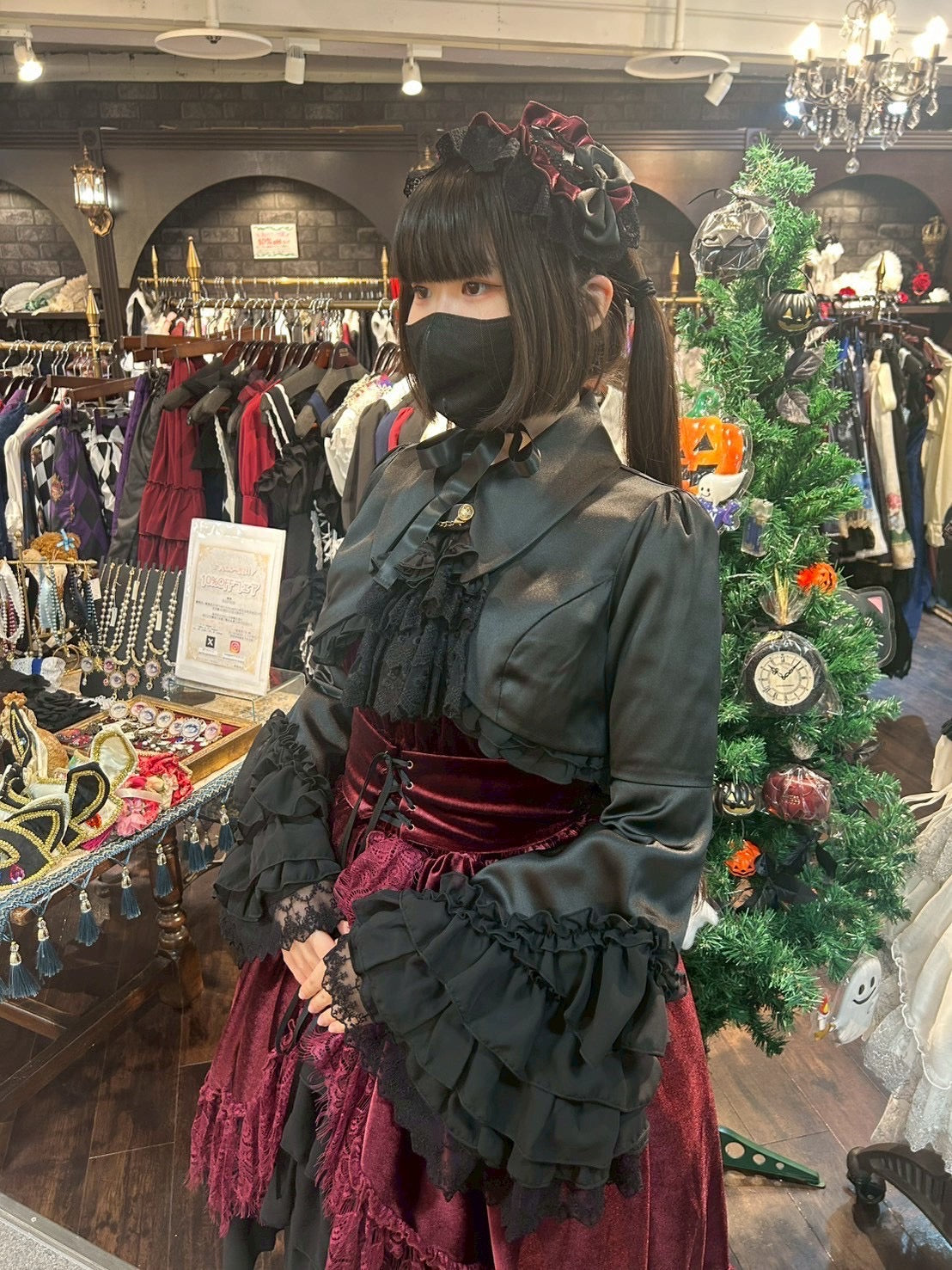 【ATELIER PIERROT】 Valkyrie Frill Jacket ホワイト/ボルドー/ネイビー/ブラック×ホワイト/ブラック