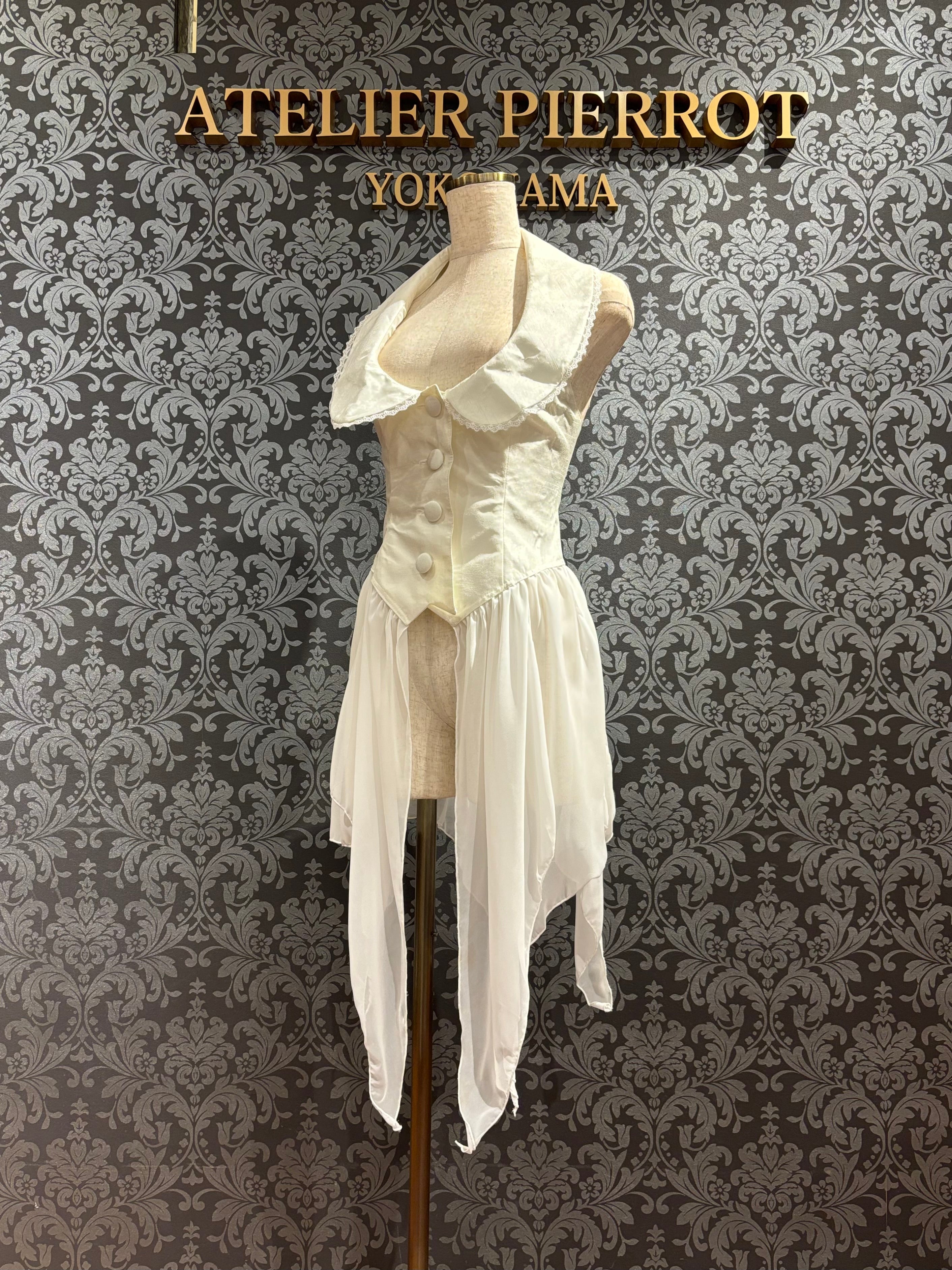 【ATELIER PIERROT】 イレギュラーベスト ホワイト