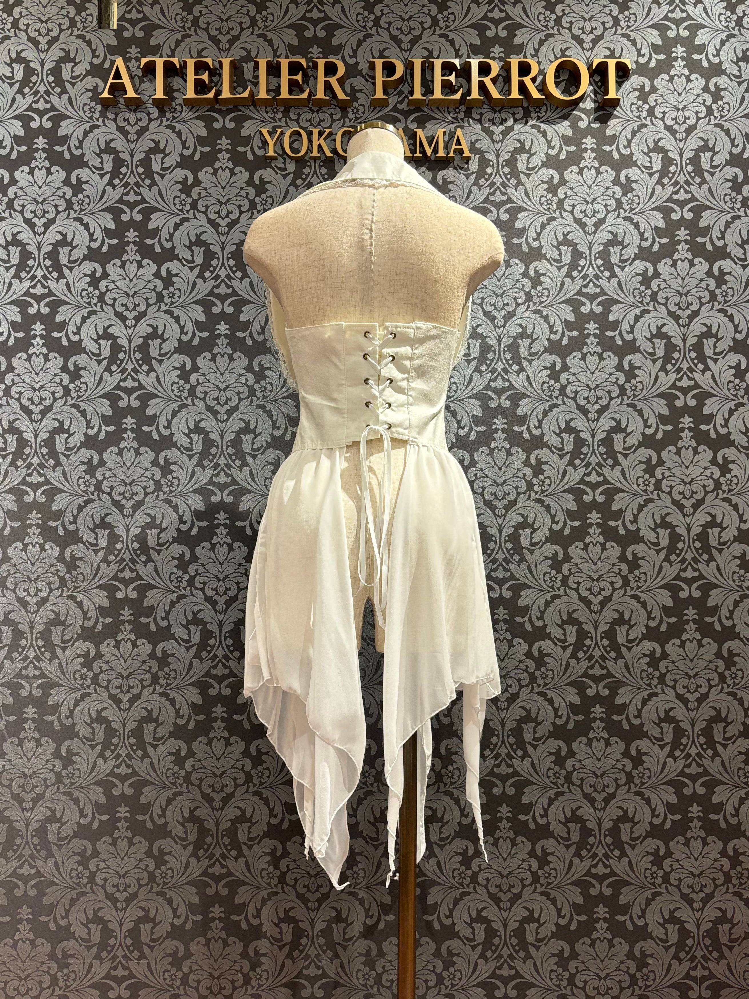 【ATELIER PIERROT】 イレギュラーベスト ホワイト