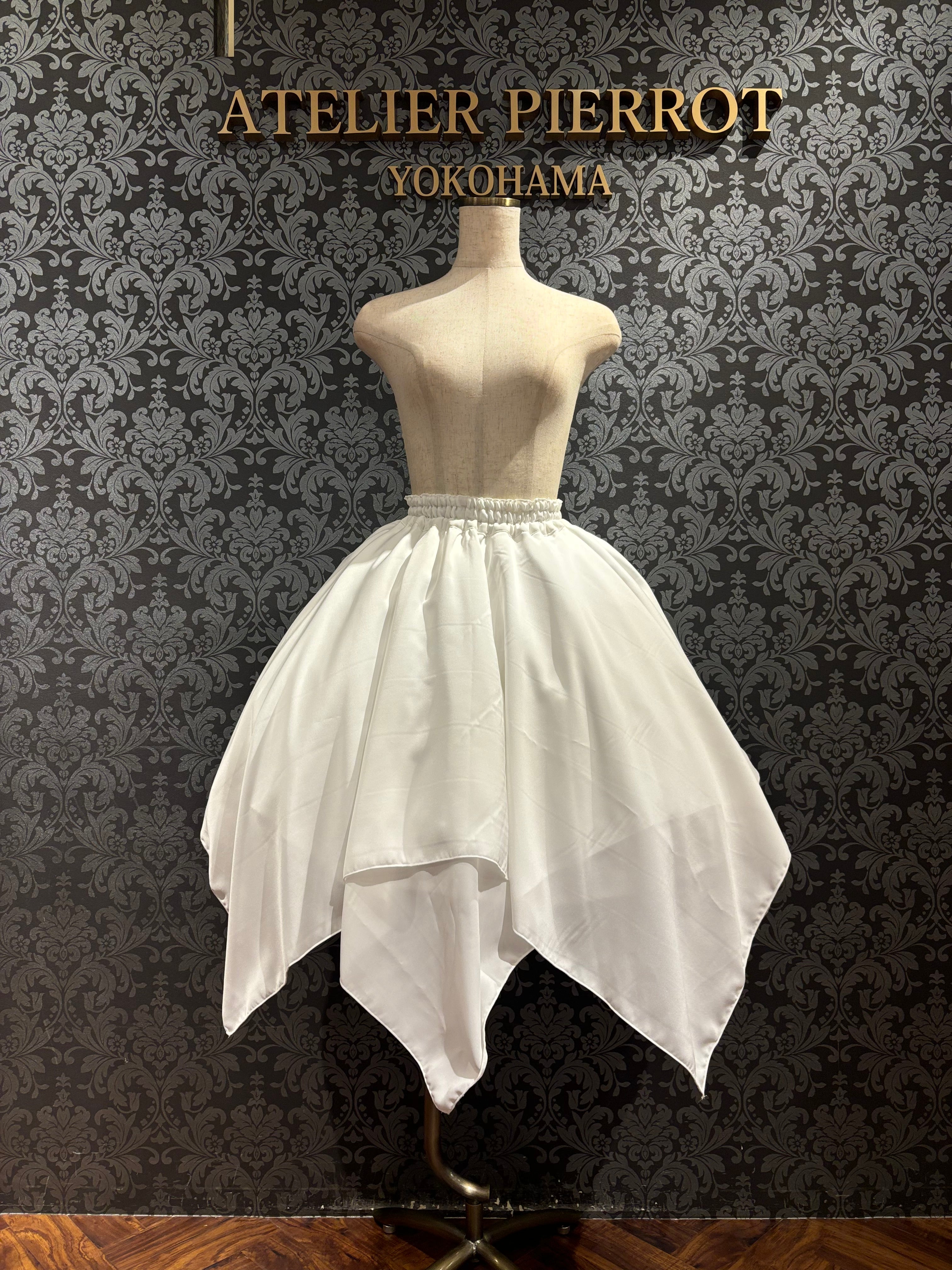 【ATELIER PIERROT】 불규칙한 치마, 검은 색