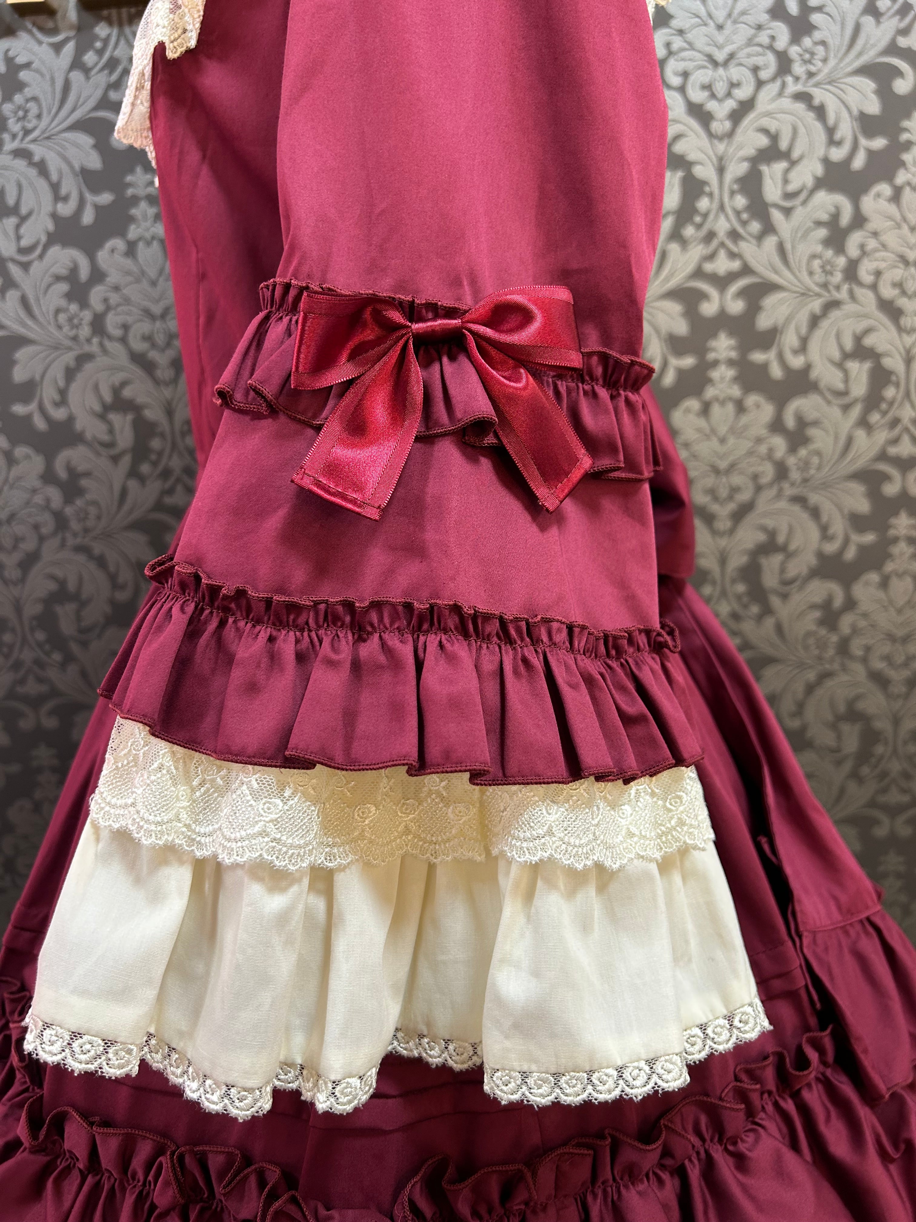 【Pina sweet collection】ピナスイートコレクション ドール姫袖ワンピース ワイン