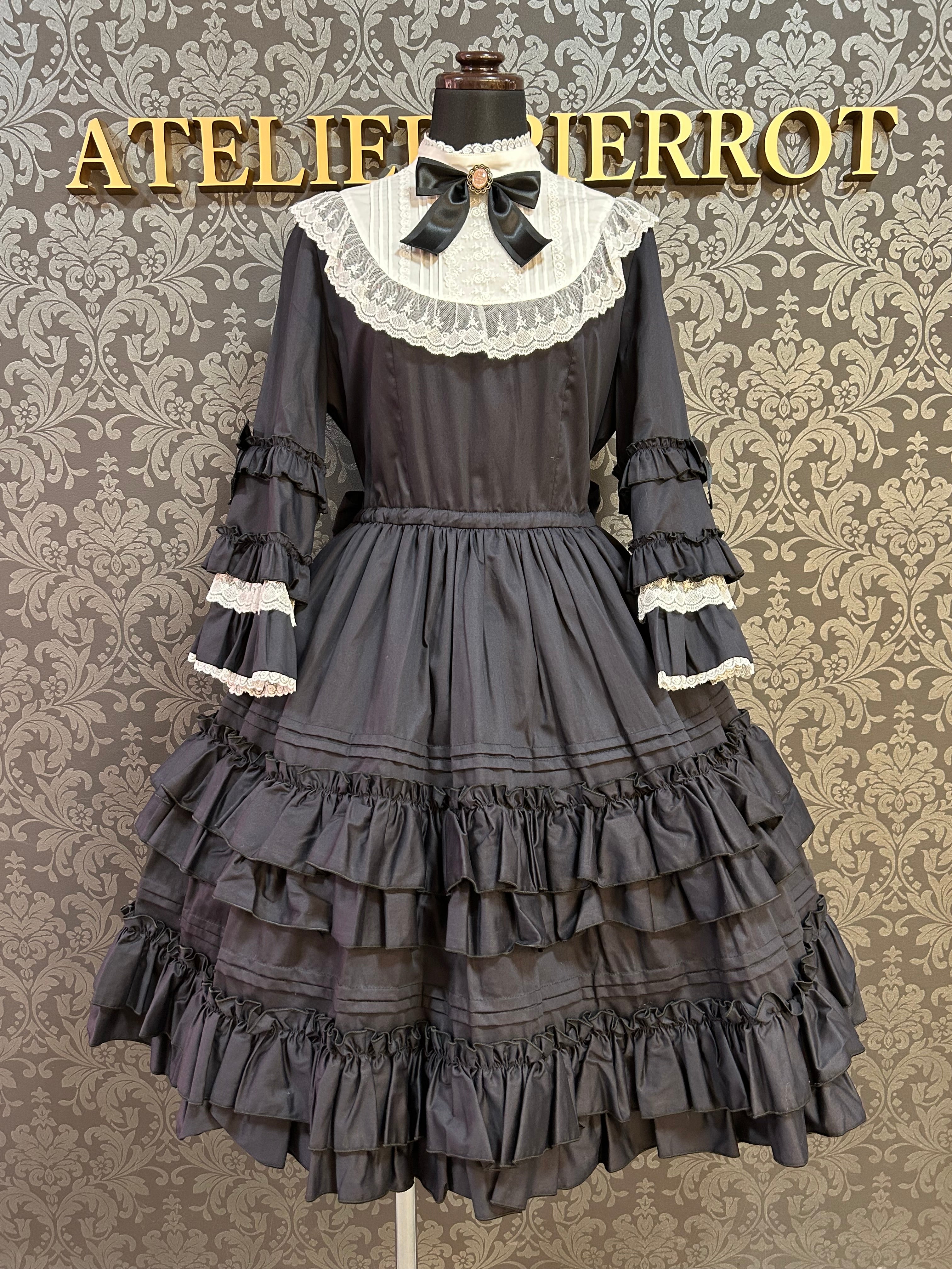 【Pina sweet collection】ピナスイートコレクション ドール姫袖ワンピース ブラック