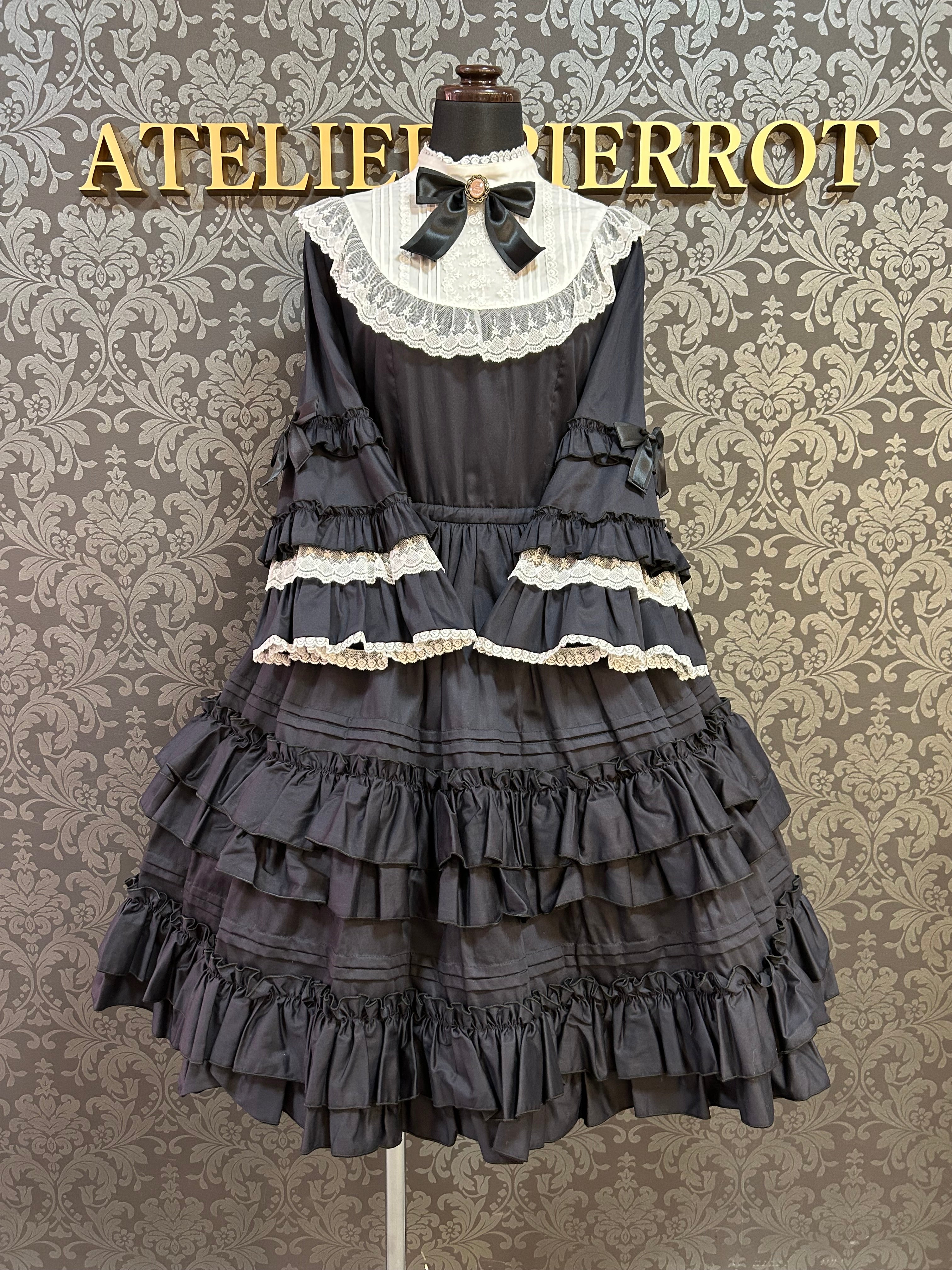 【Pina sweet collection】ピナスイートコレクション ドール姫袖ワンピース ブラック