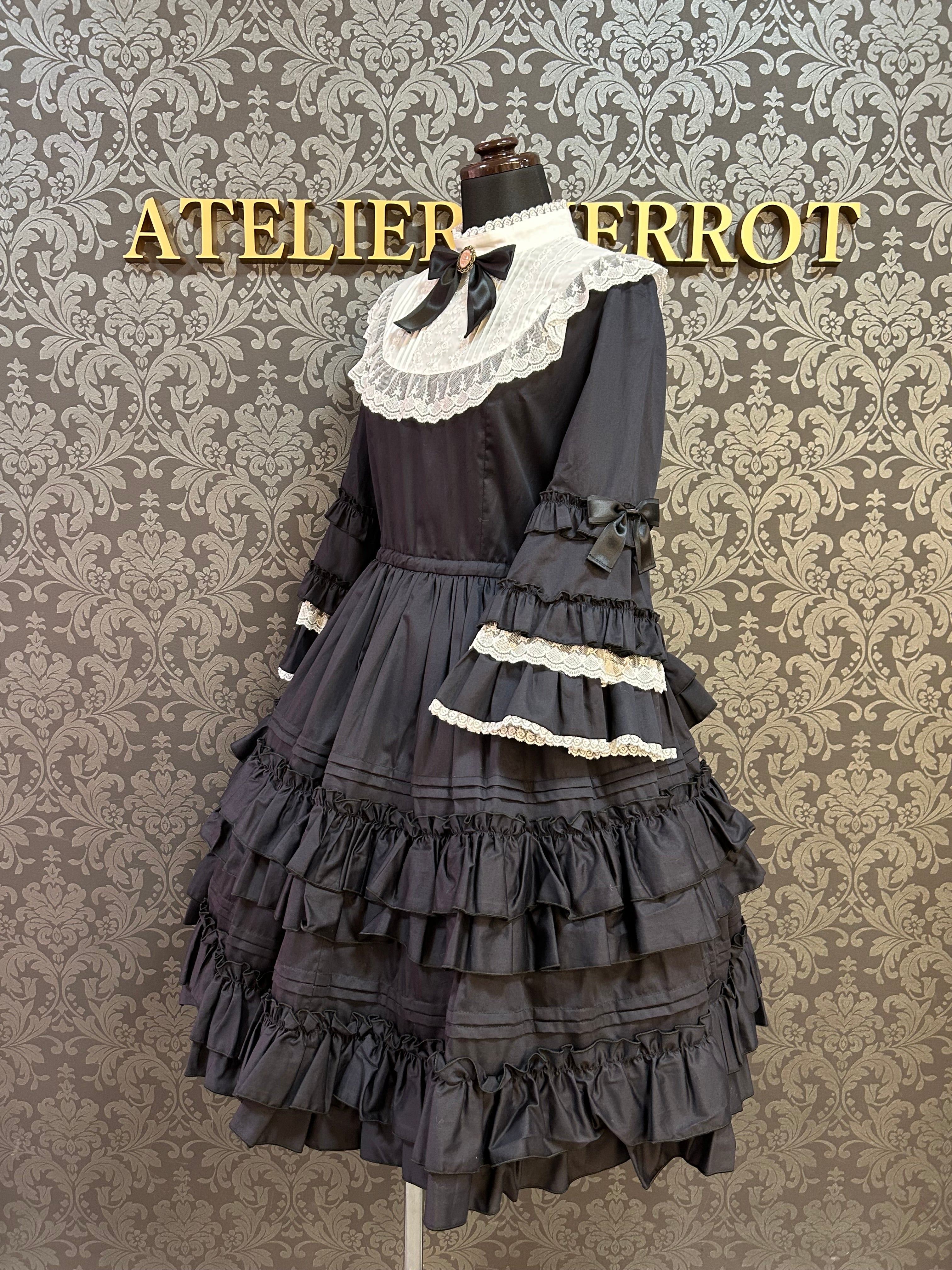 【Pina sweet collection】ピナスイートコレクション ドール姫袖ワンピース ブラック
