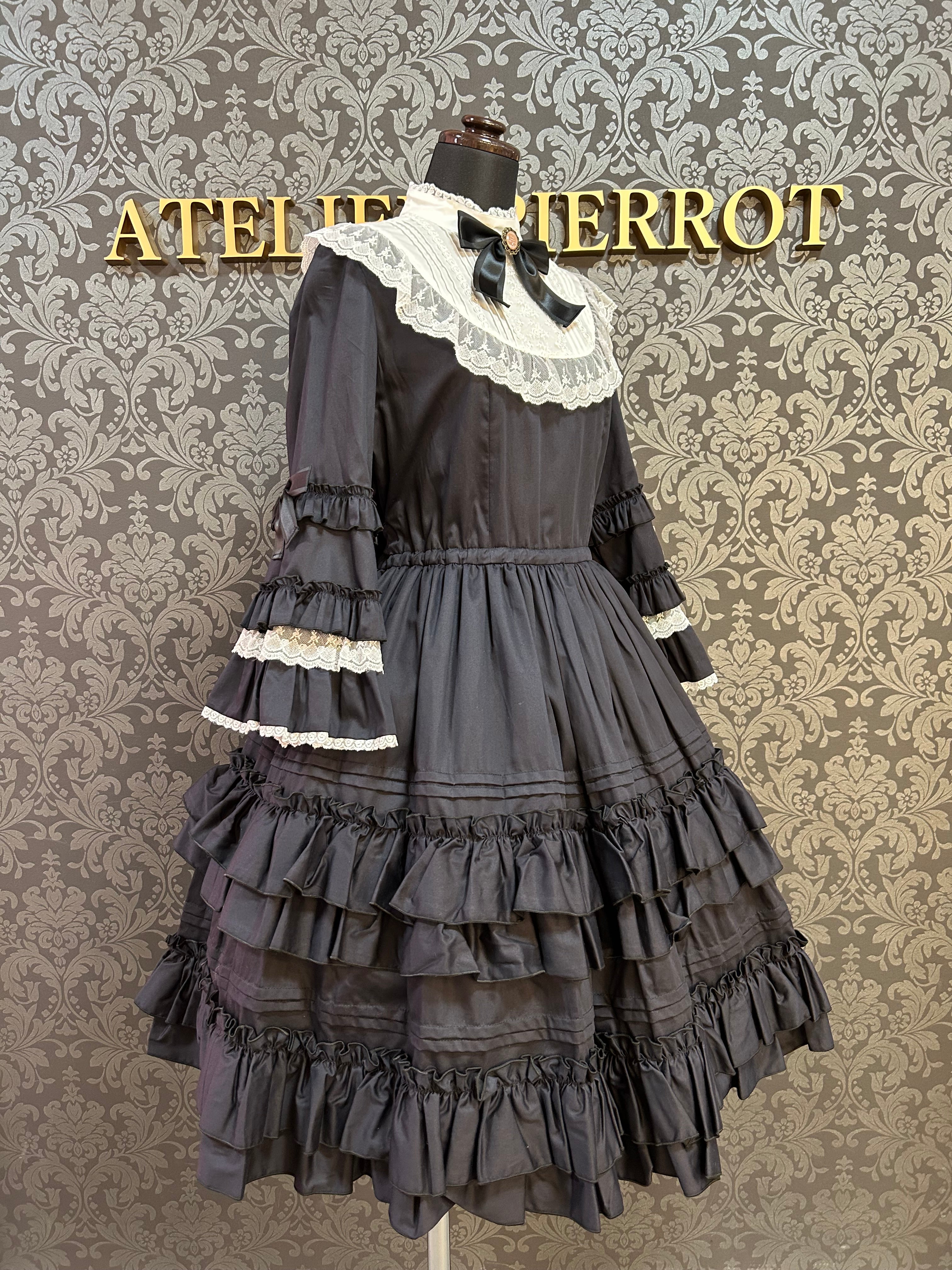 【Pina sweet collection】ピナスイートコレクション ドール姫袖ワンピース ブラック
