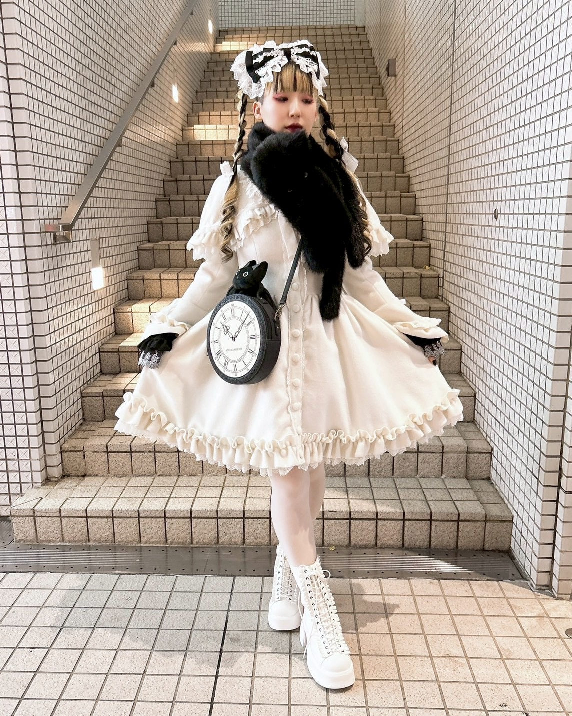 【ATELIER PIERROT】 Neige Neko Muffler