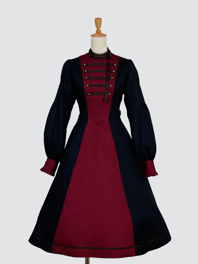 【Victorian maiden】ヴィクトリアンメイデン ★ご予約受付中★ クラカトゥクミリタリードレス クララグ/レージュ/ダークネイビー